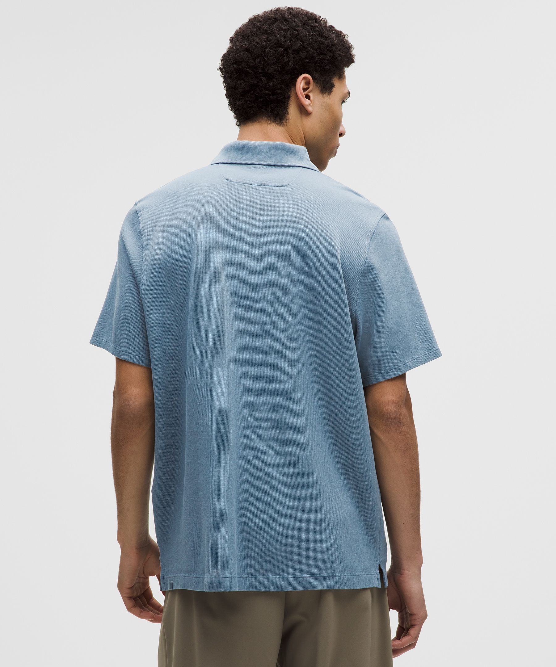 Cotton Pique Short-Sleeve Polo Shirt