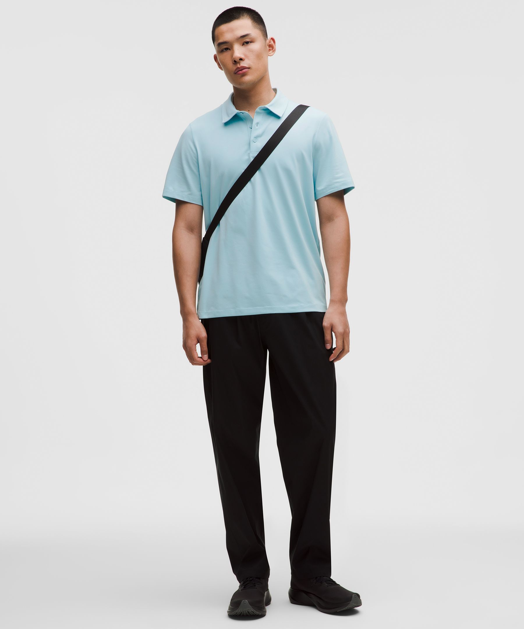 Soft Jersey Short-Sleeve Polo Shirt