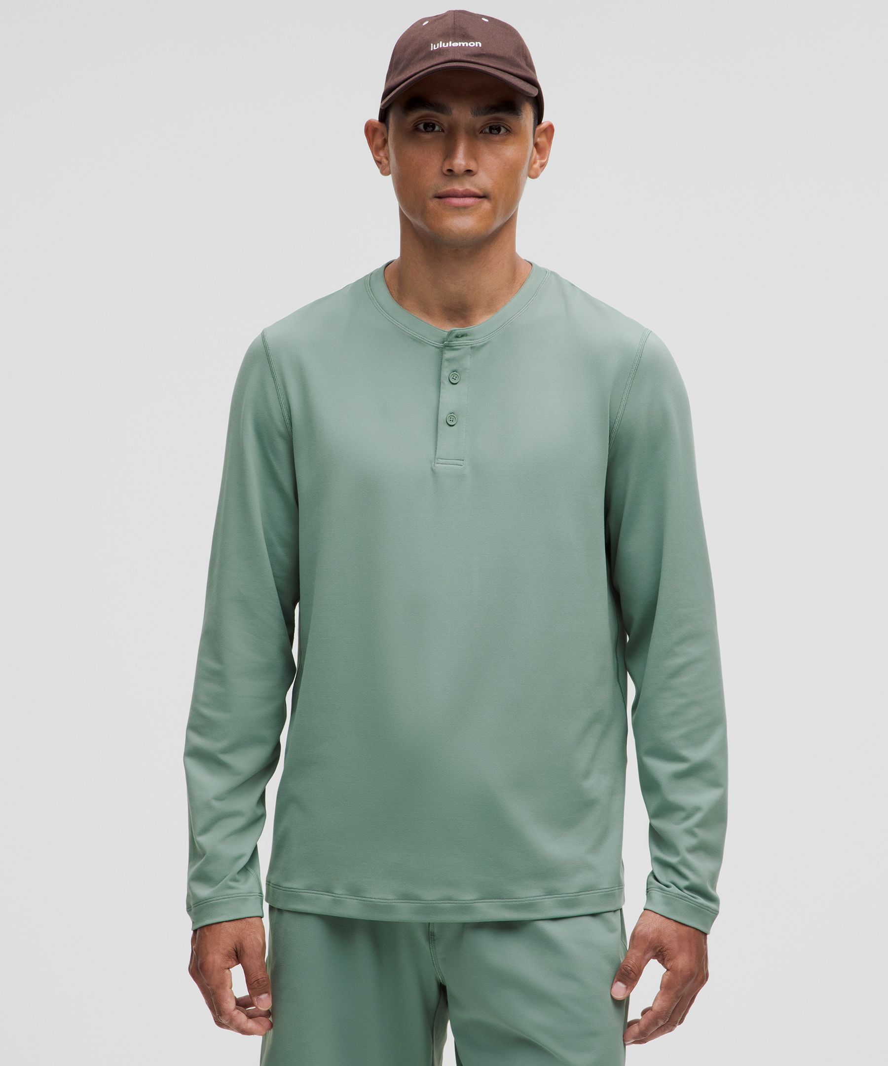 Soft Jersey Long-Sleeve Henley