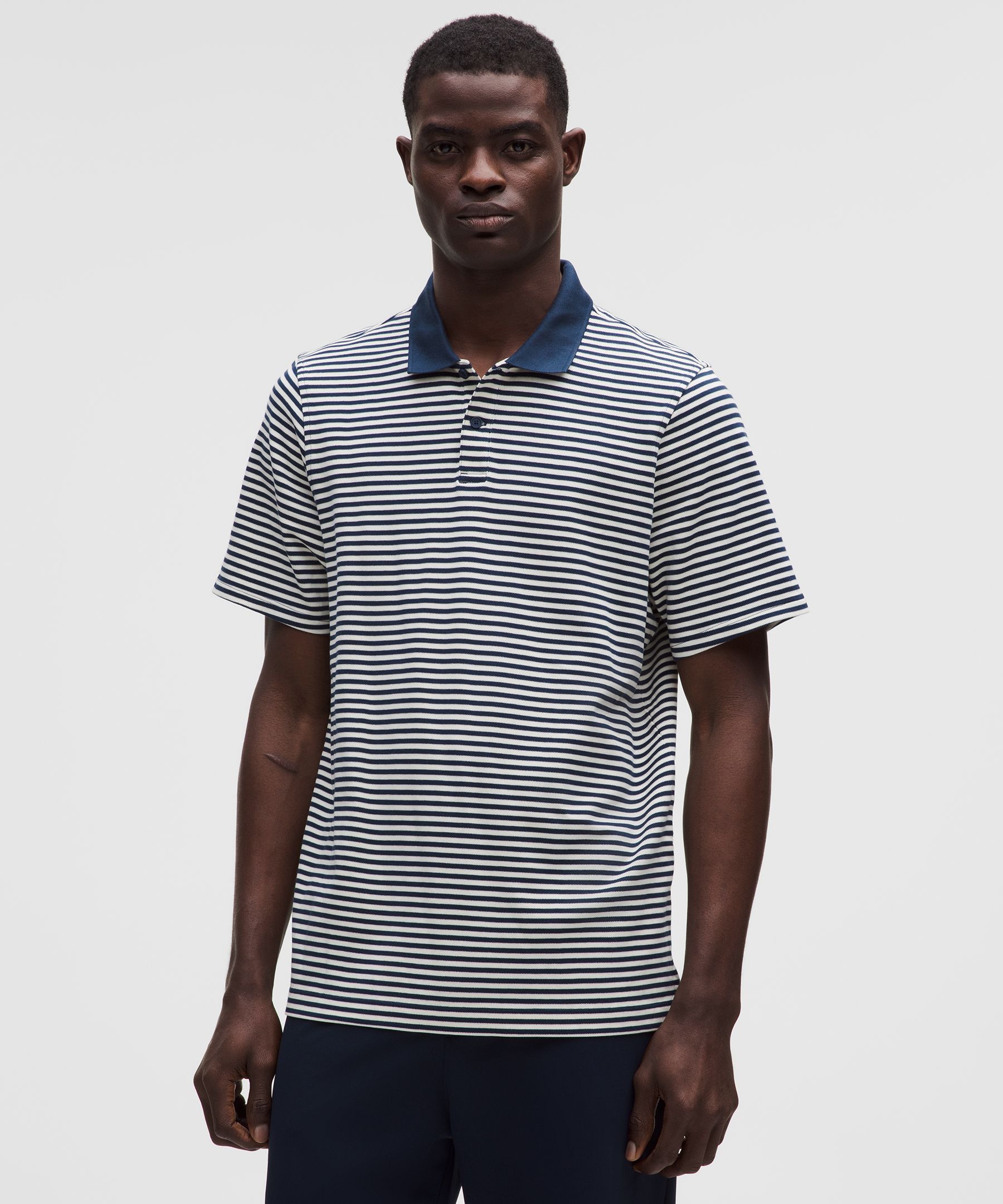 Cotton Pique Short-Sleeve Polo Shirt