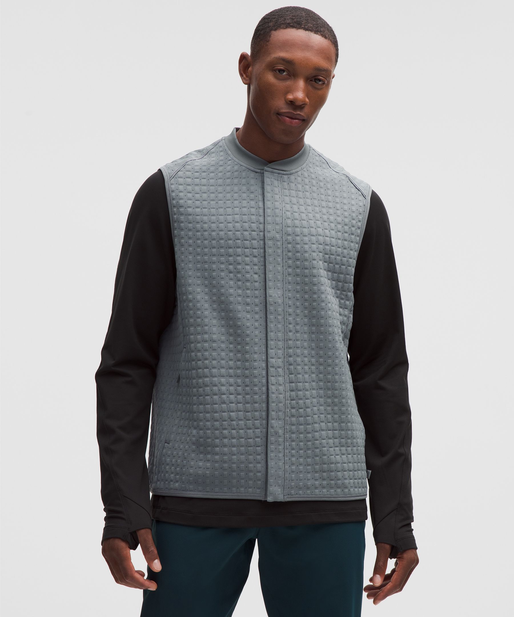 3D Waffle-Knit Jacquard Vest