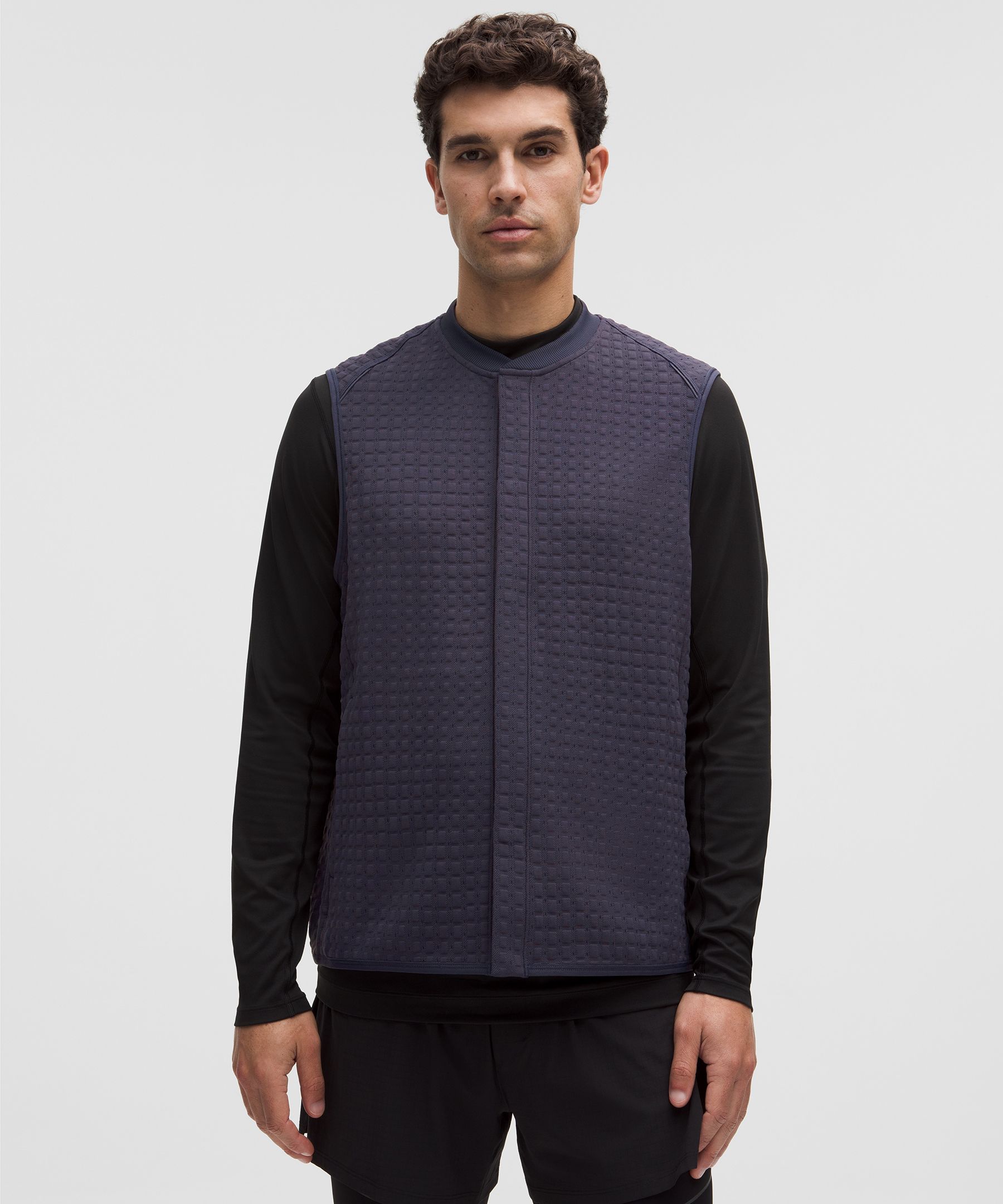 lululemon – Weste aus 3D-gestricktem Material mit Waffelstruktur für Männer – Größe L in Atmospheric Purple