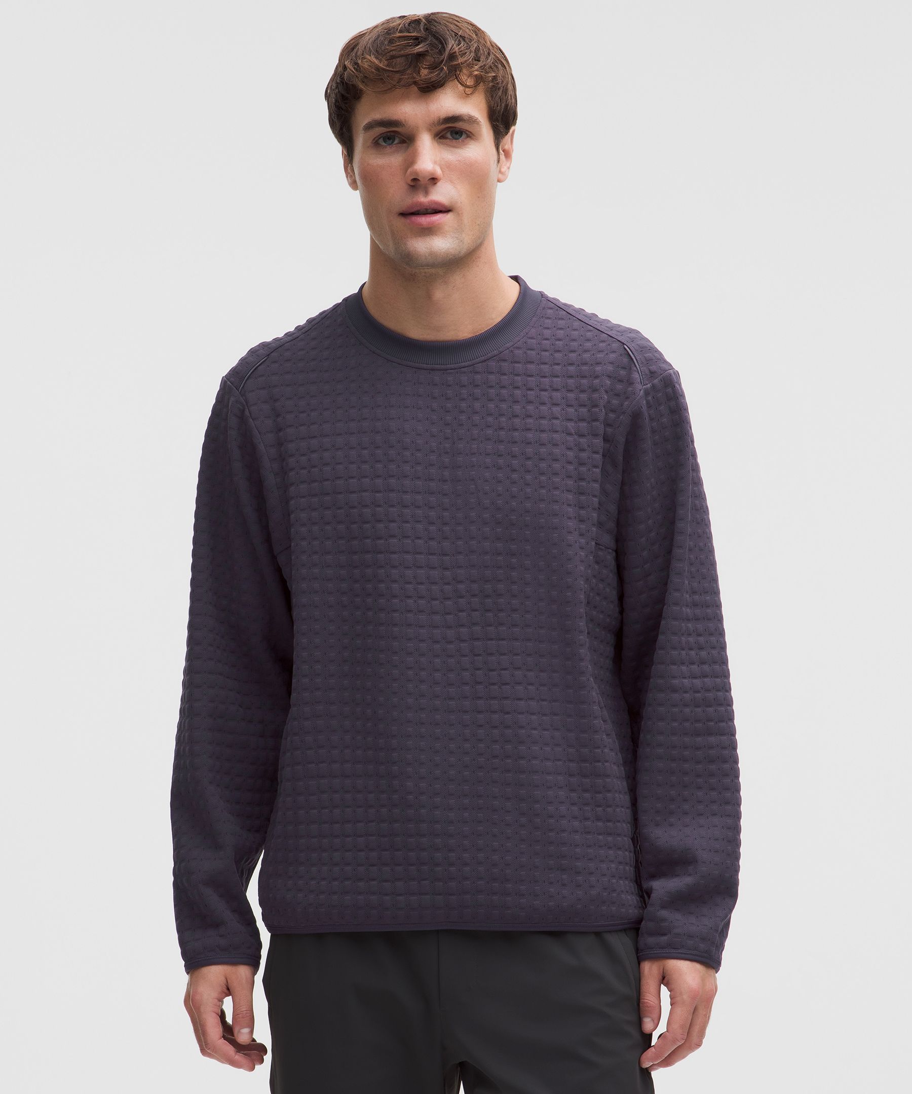 3D Waffle-Knit Jacquard Pullover
