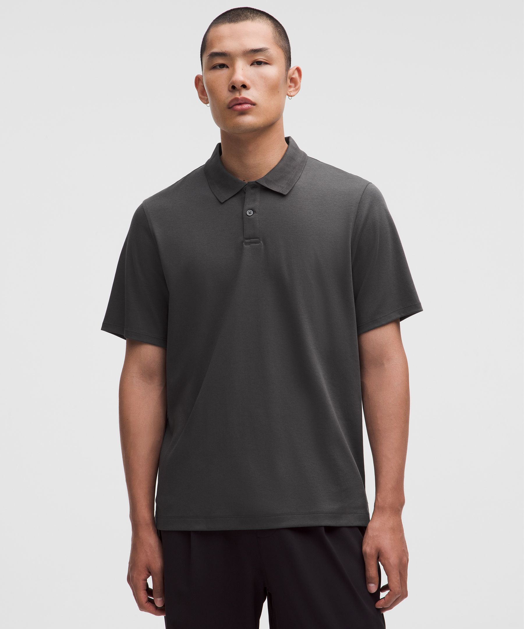 Organic Pima Cotton Short-Sleeve Polo Shirt