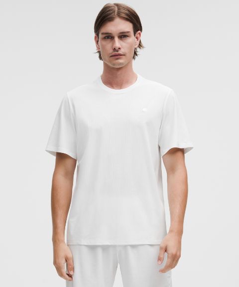 Мужская теннисная футболка Lululemon UV-Protective Striped Mesh