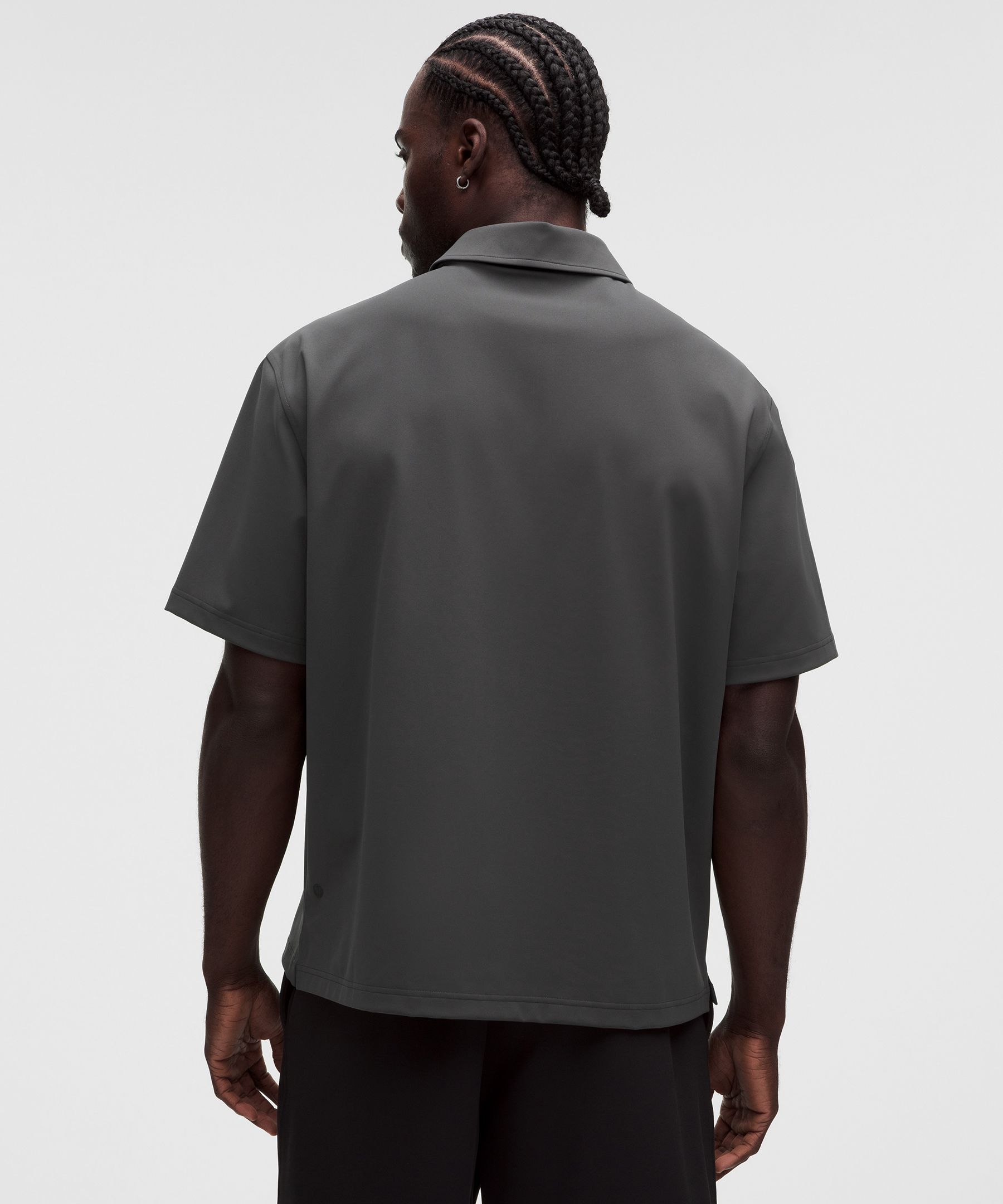 Daydrift Oversized Zip-Neck Polo Shirt
