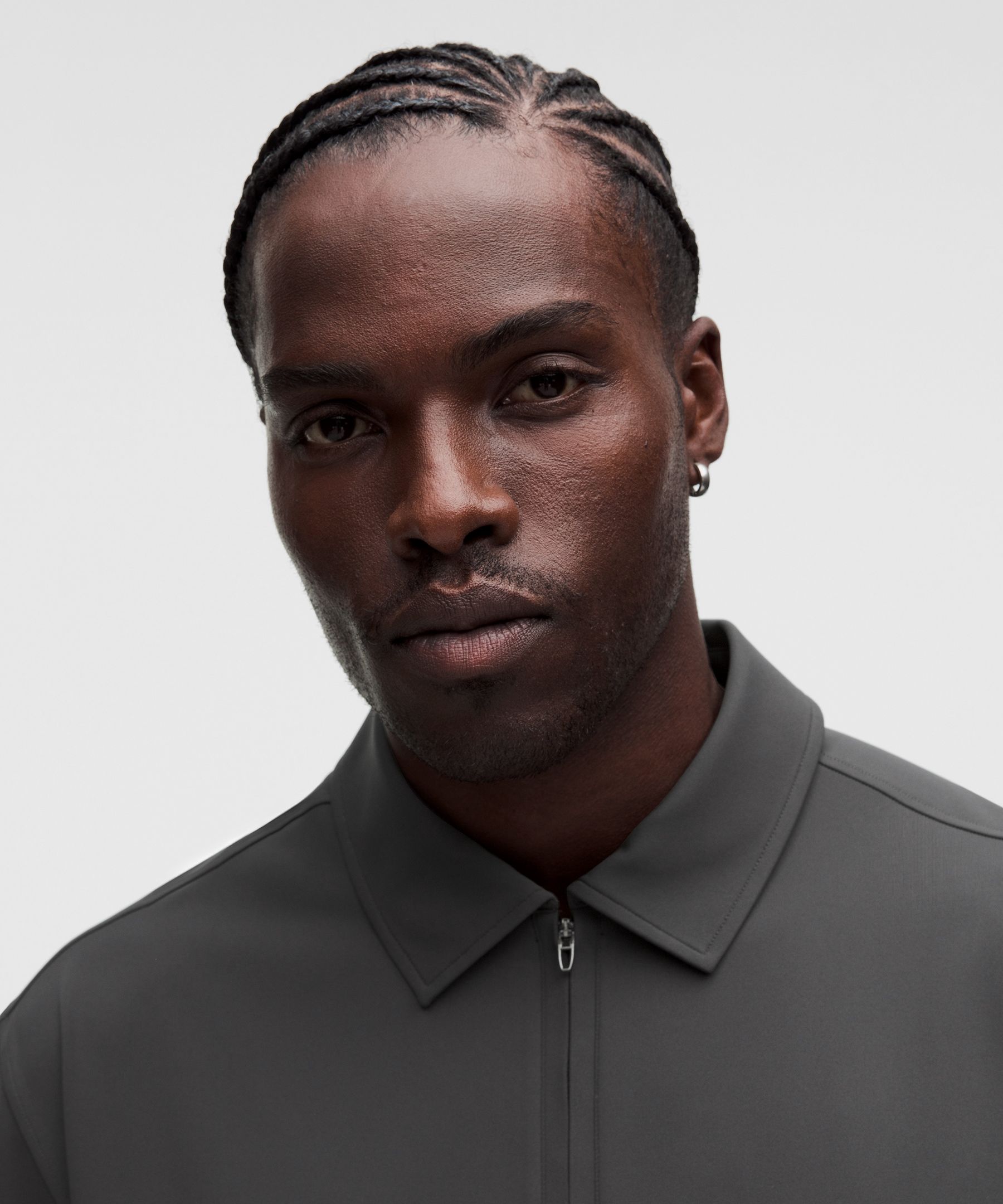 Daydrift Oversized Zip-Neck Polo Shirt