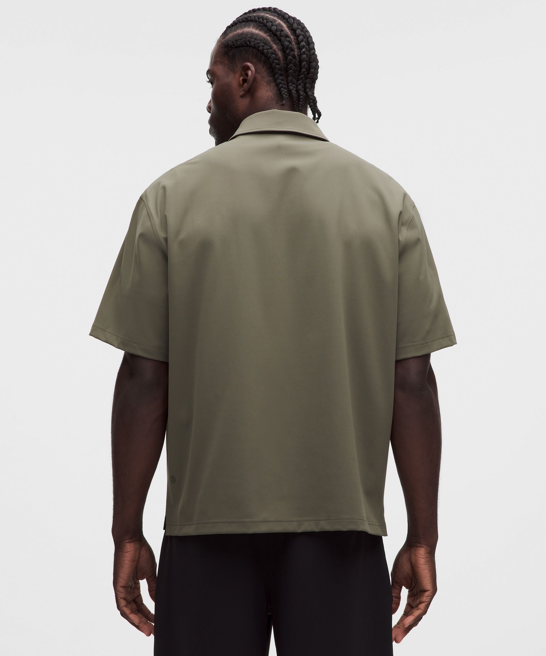 Daydrift Oversized Zip-Neck Polo Shirt