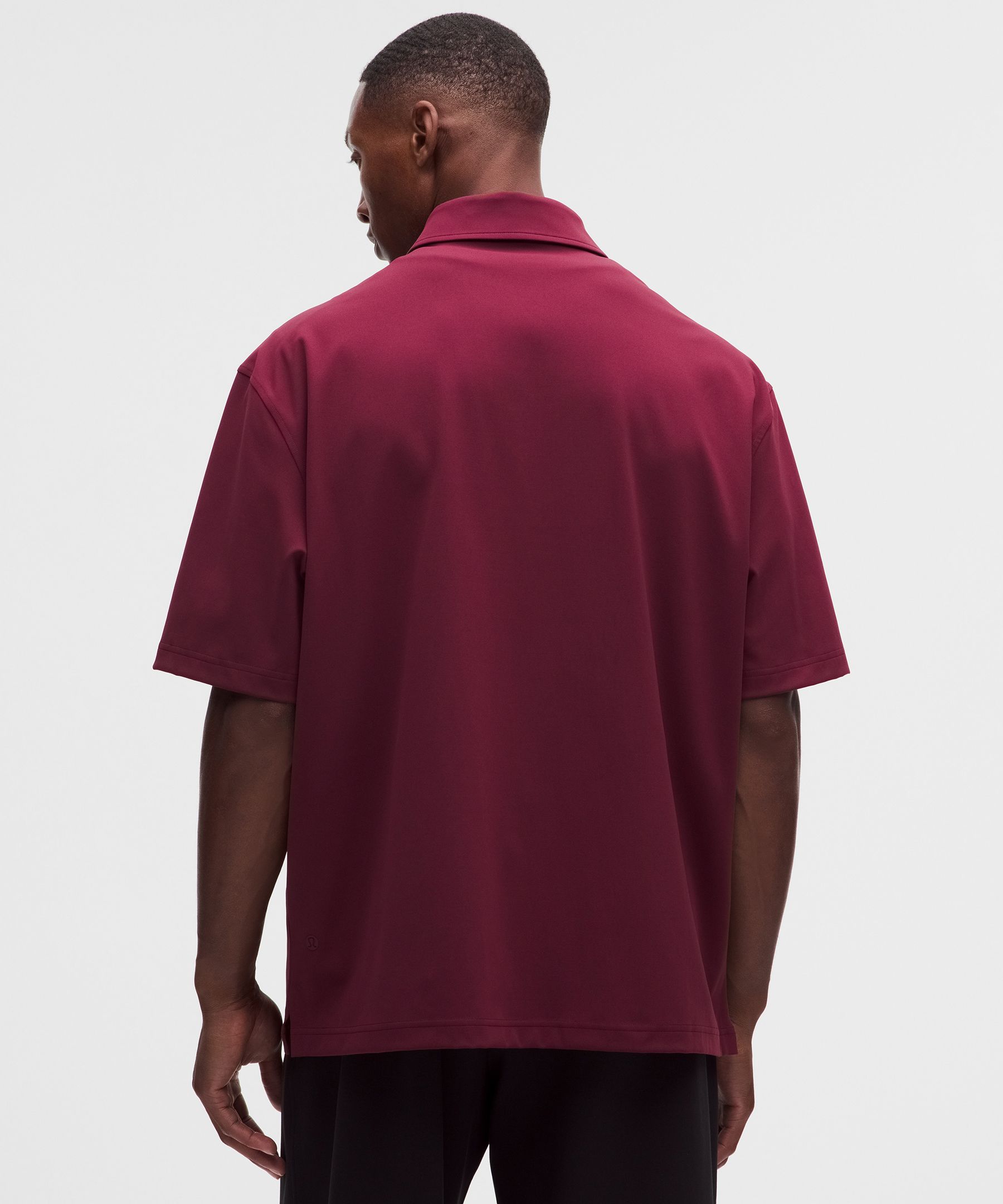 Daydrift Oversized Zip-Neck Polo Shirt