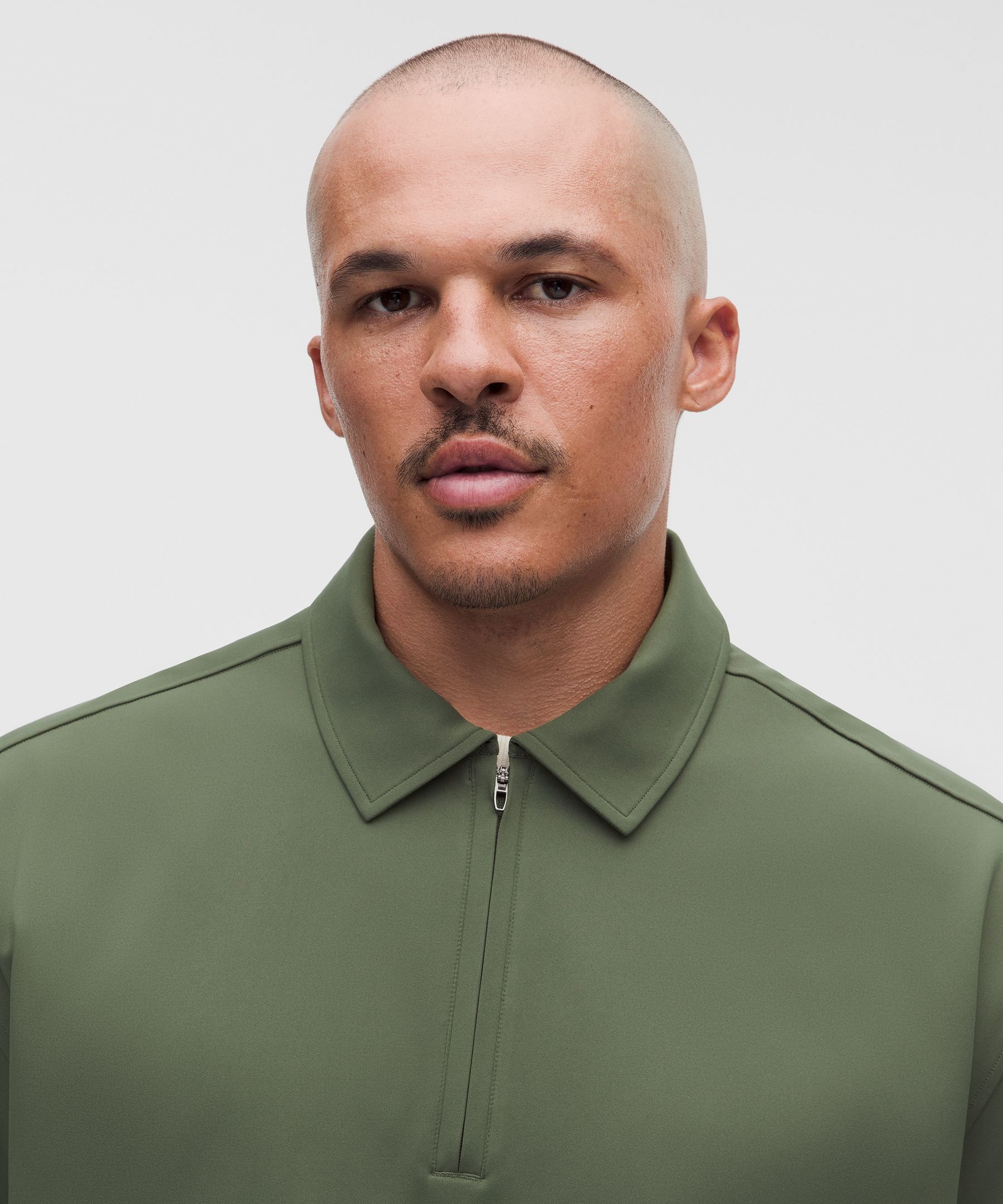 Daydrift Oversized Zip-Neck Polo Shirt