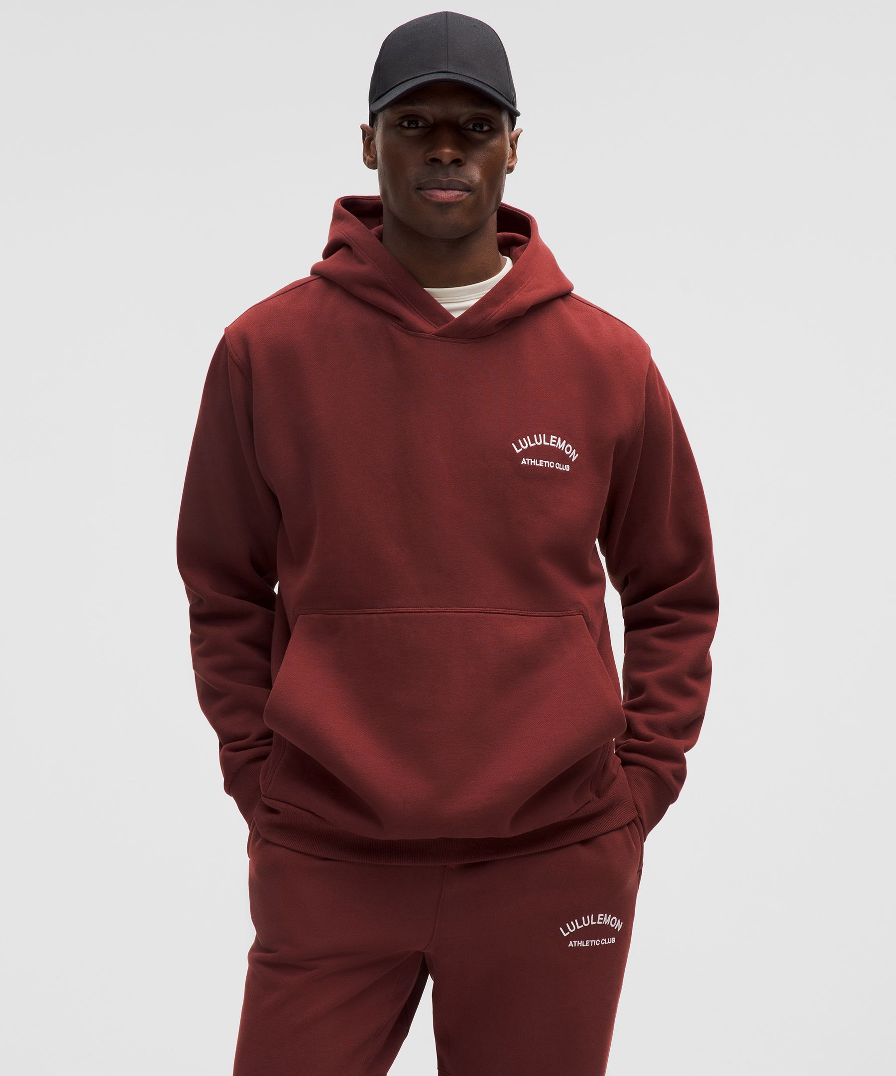 Lululemon Steady State Pullover Hoodie In Burgundy