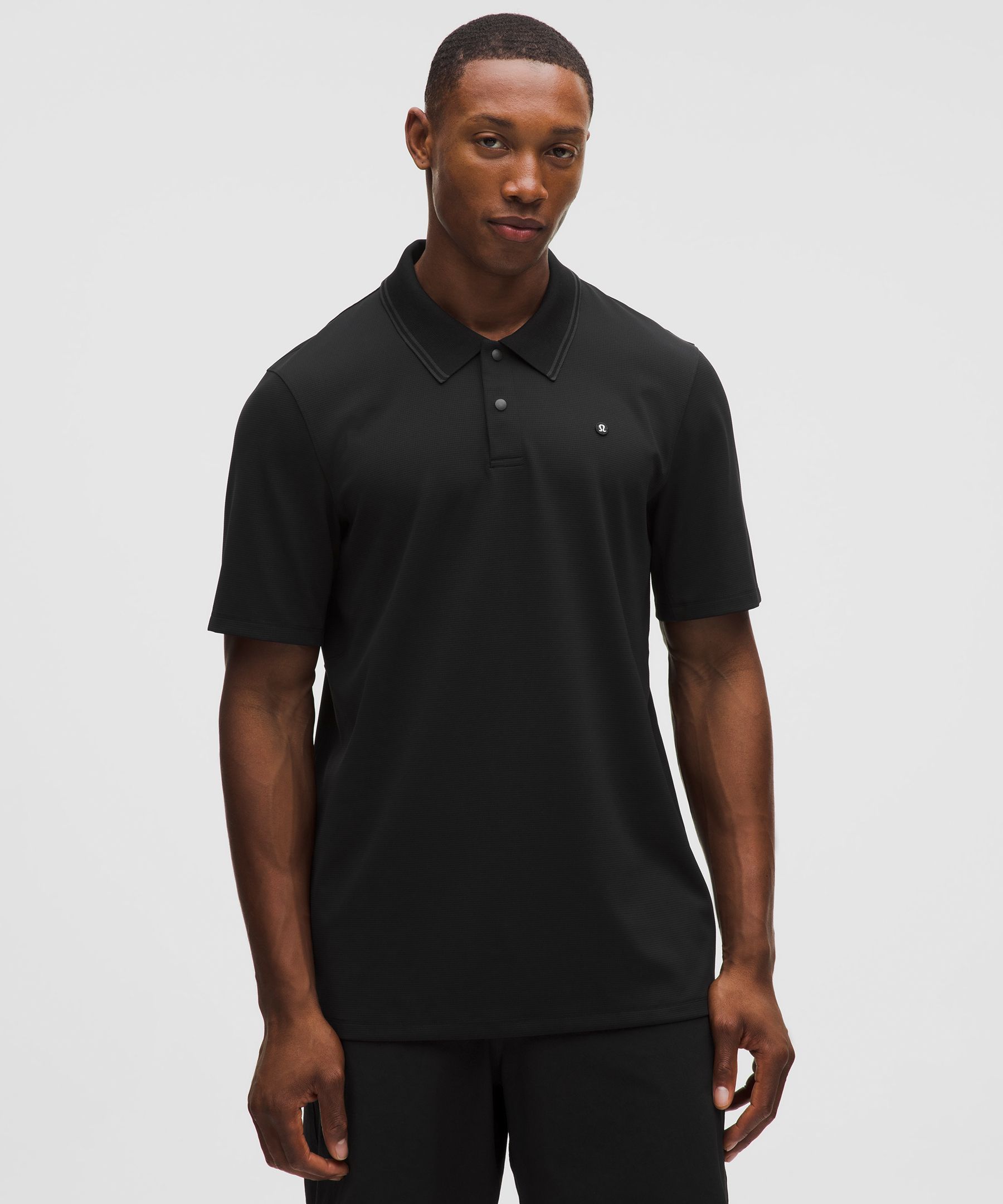 lululemon – Men’s UV-Protective Short-Sleeve Polo Shirt – Color Black – Size XL