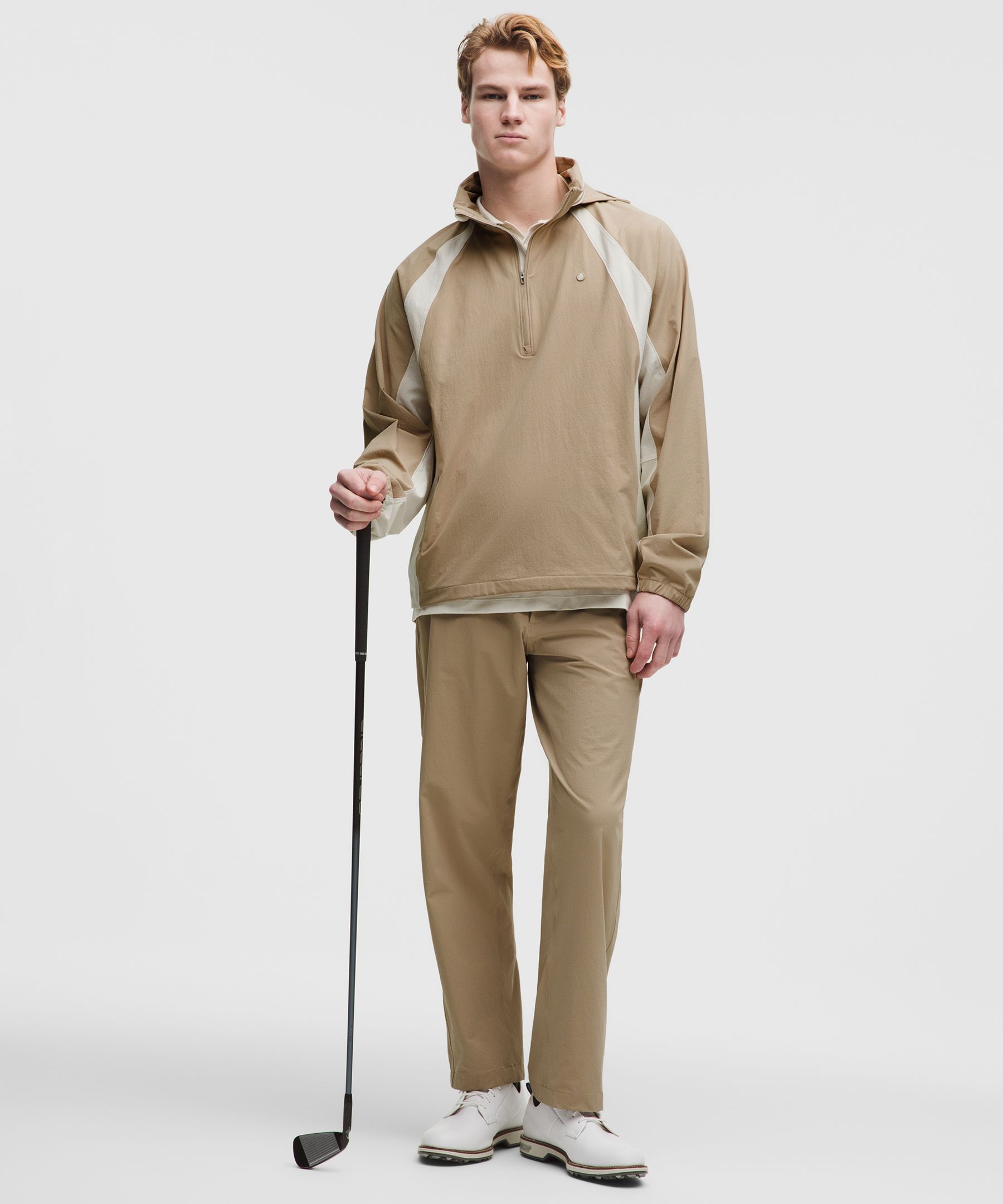 Water-Repellent Golf Half-Zip Pullover
