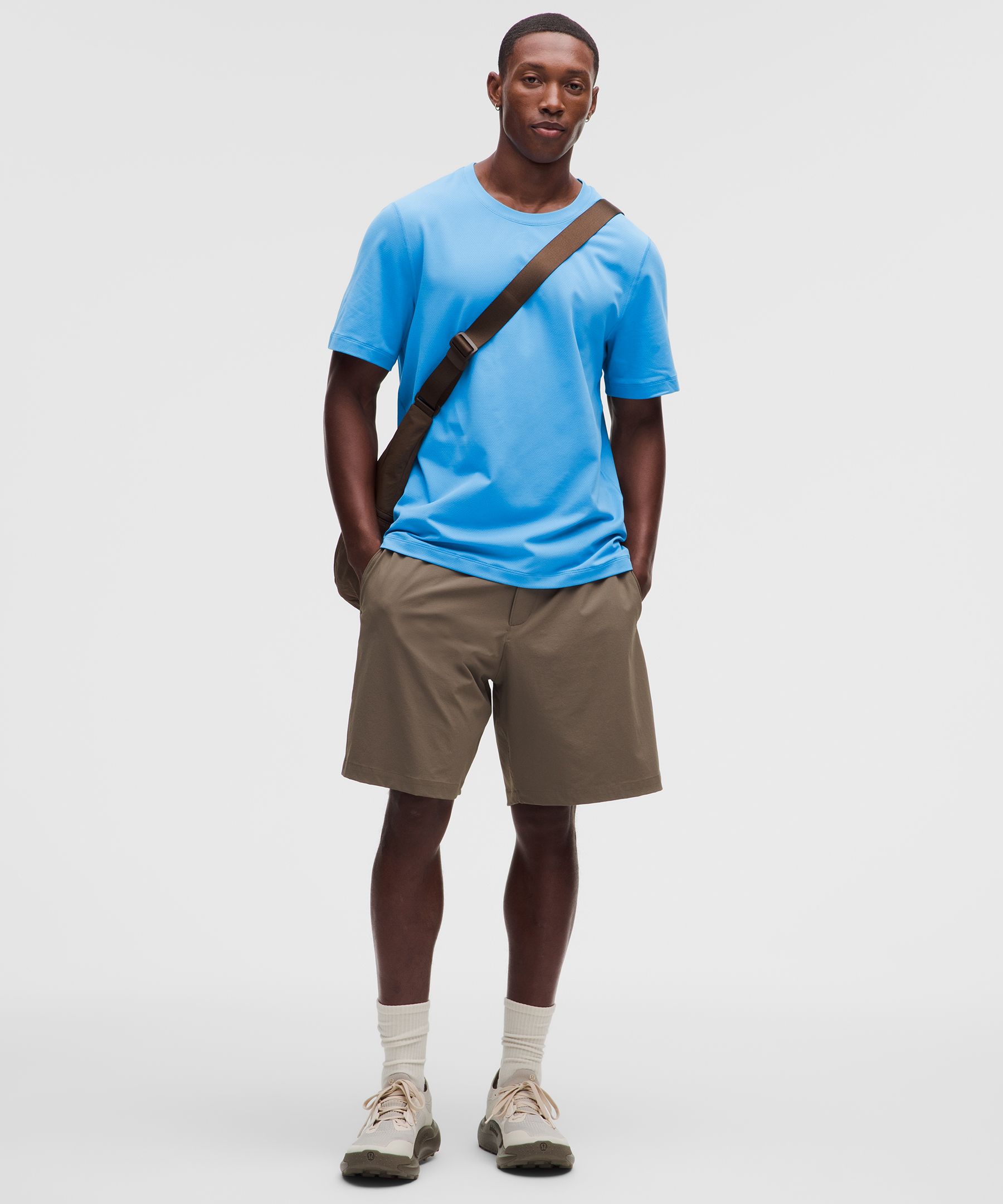 Mesh Soft Jersey Short-Sleeve Shirt