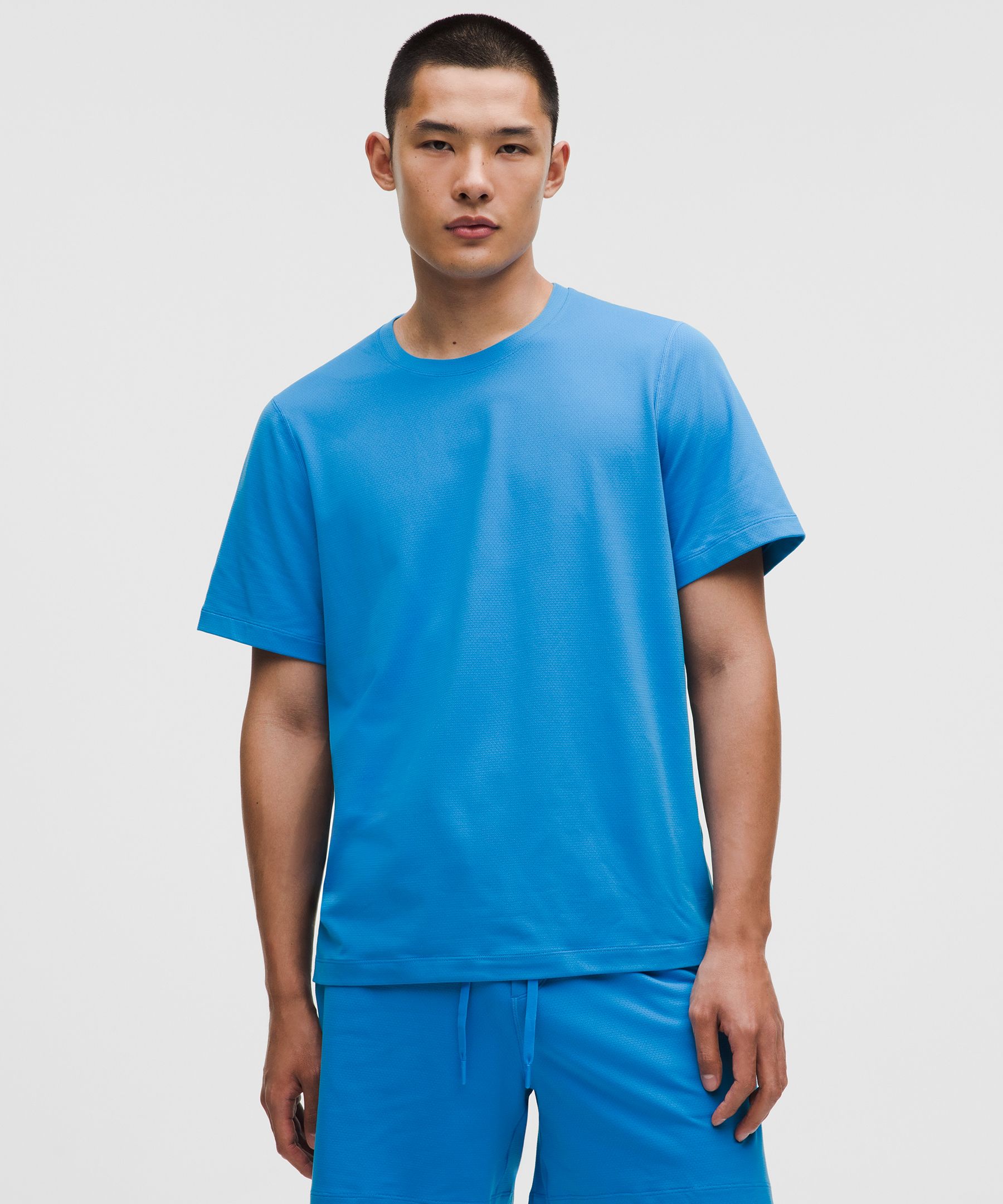 Mesh Soft Jersey Short-Sleeve Shirt