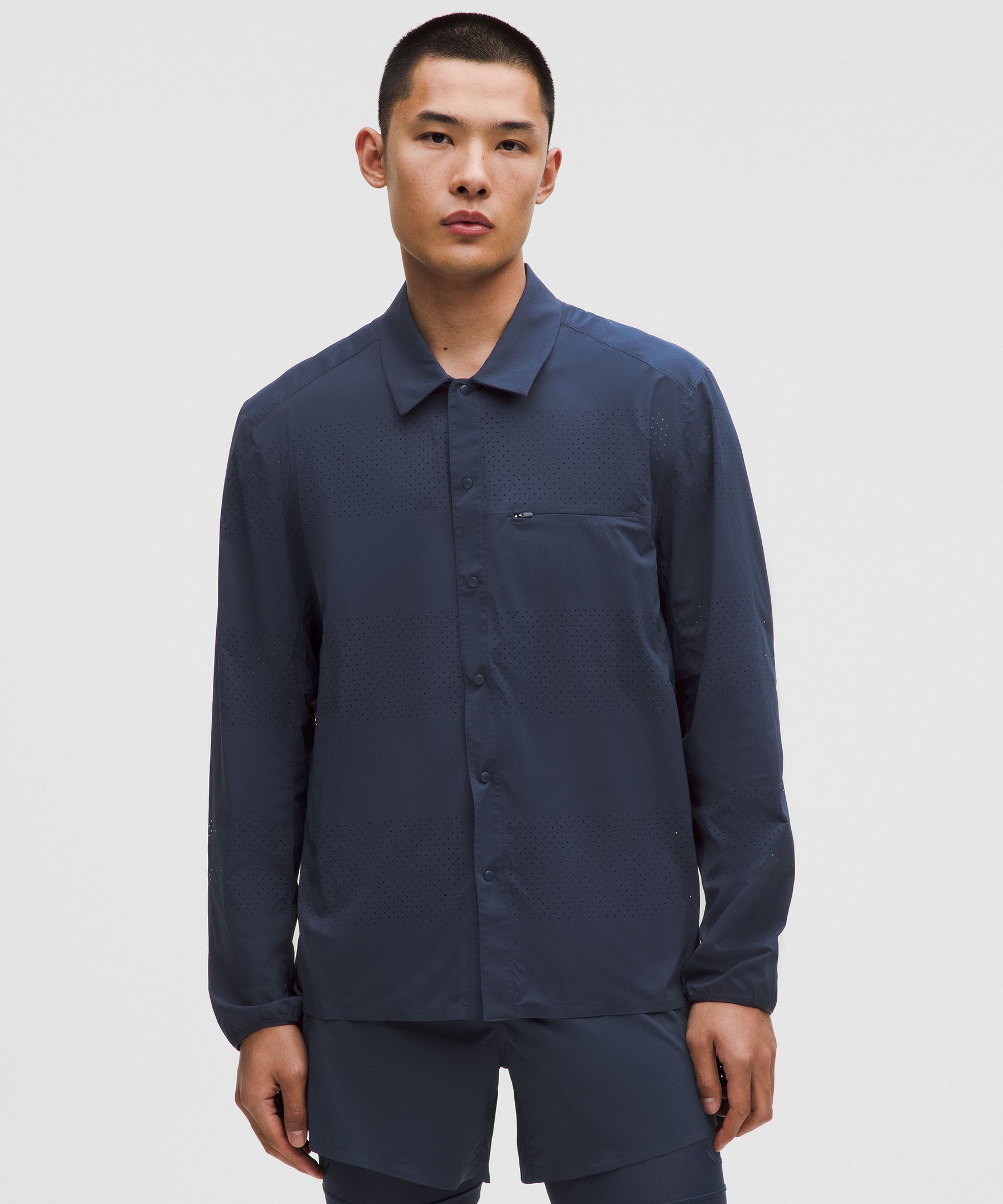 Perforated Running Overshirt