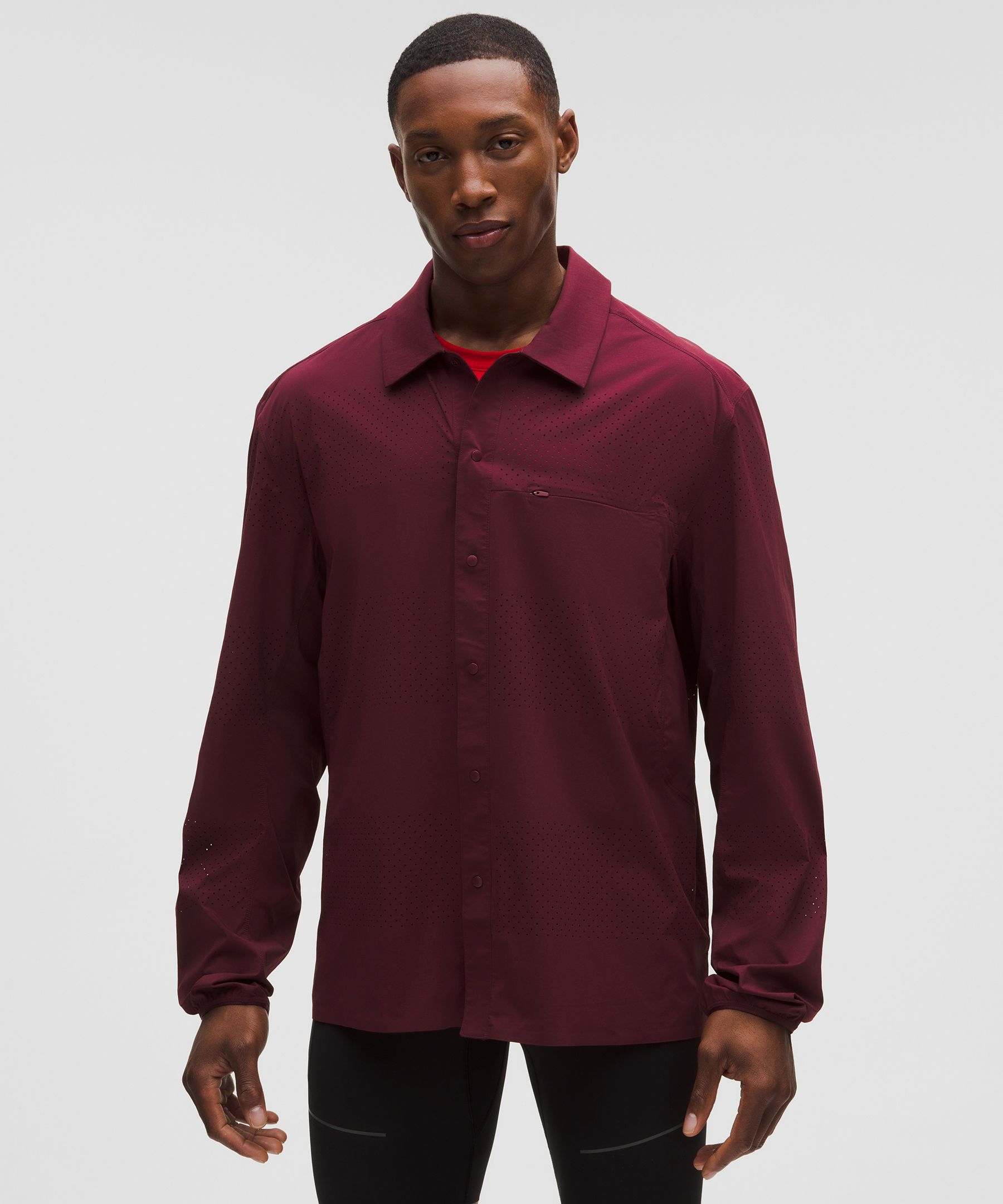 Perforated Running Overshirt