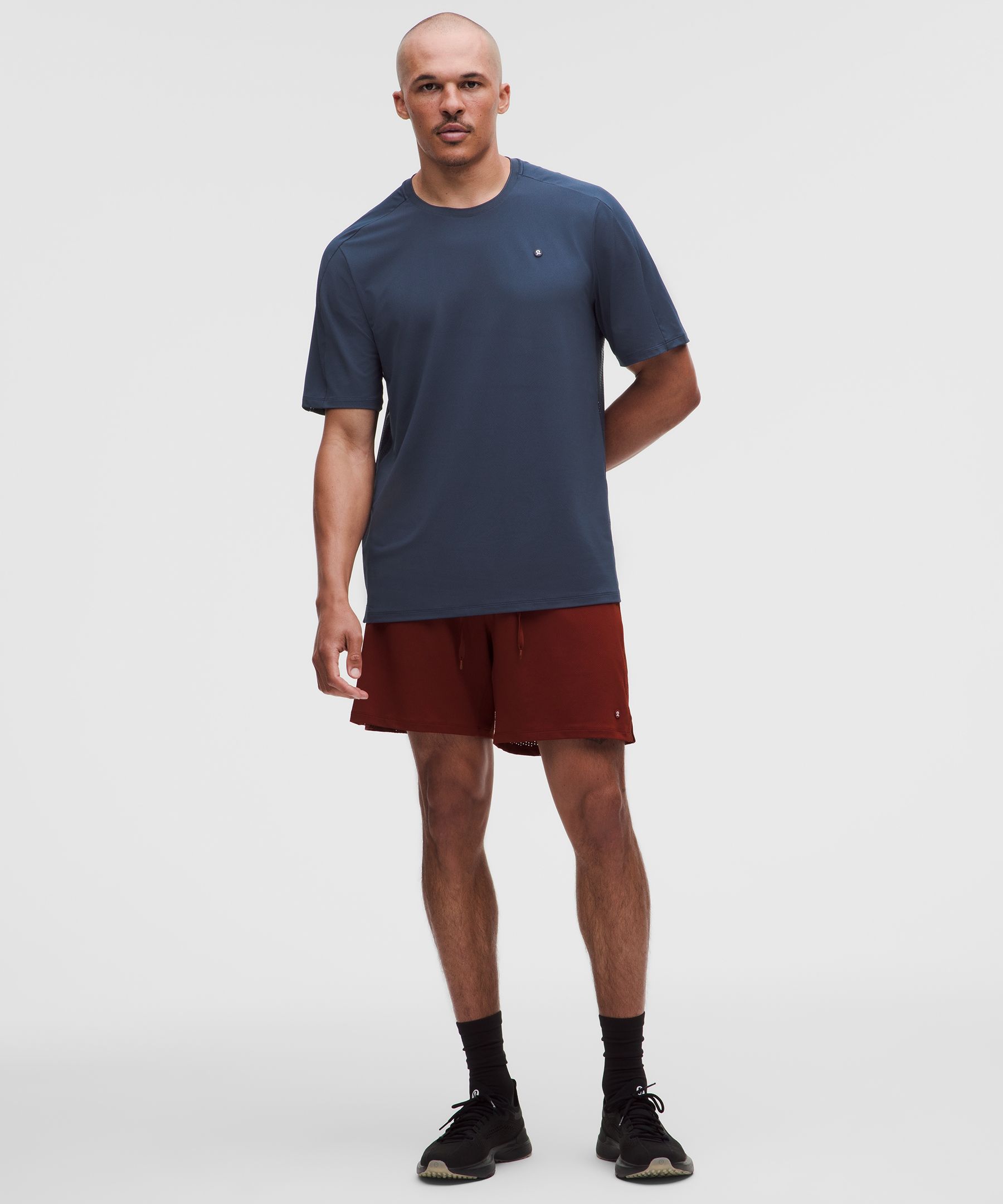 UV-Protective Mesh Panelled Tennis Shirt