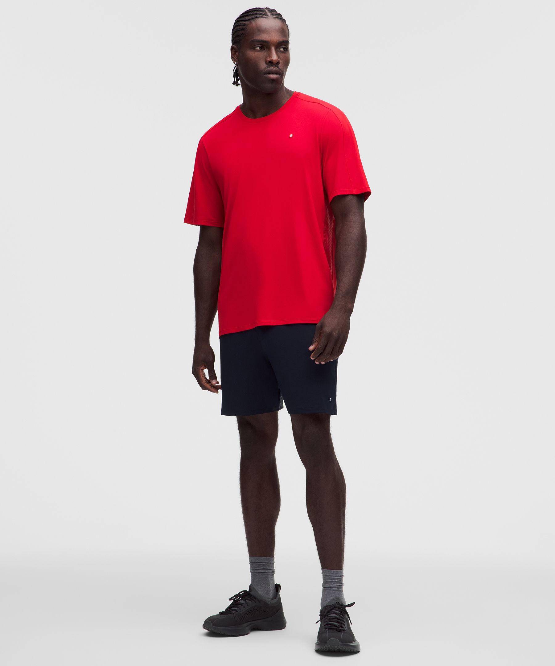 UV-Protective Mesh Panelled Tennis Shirt