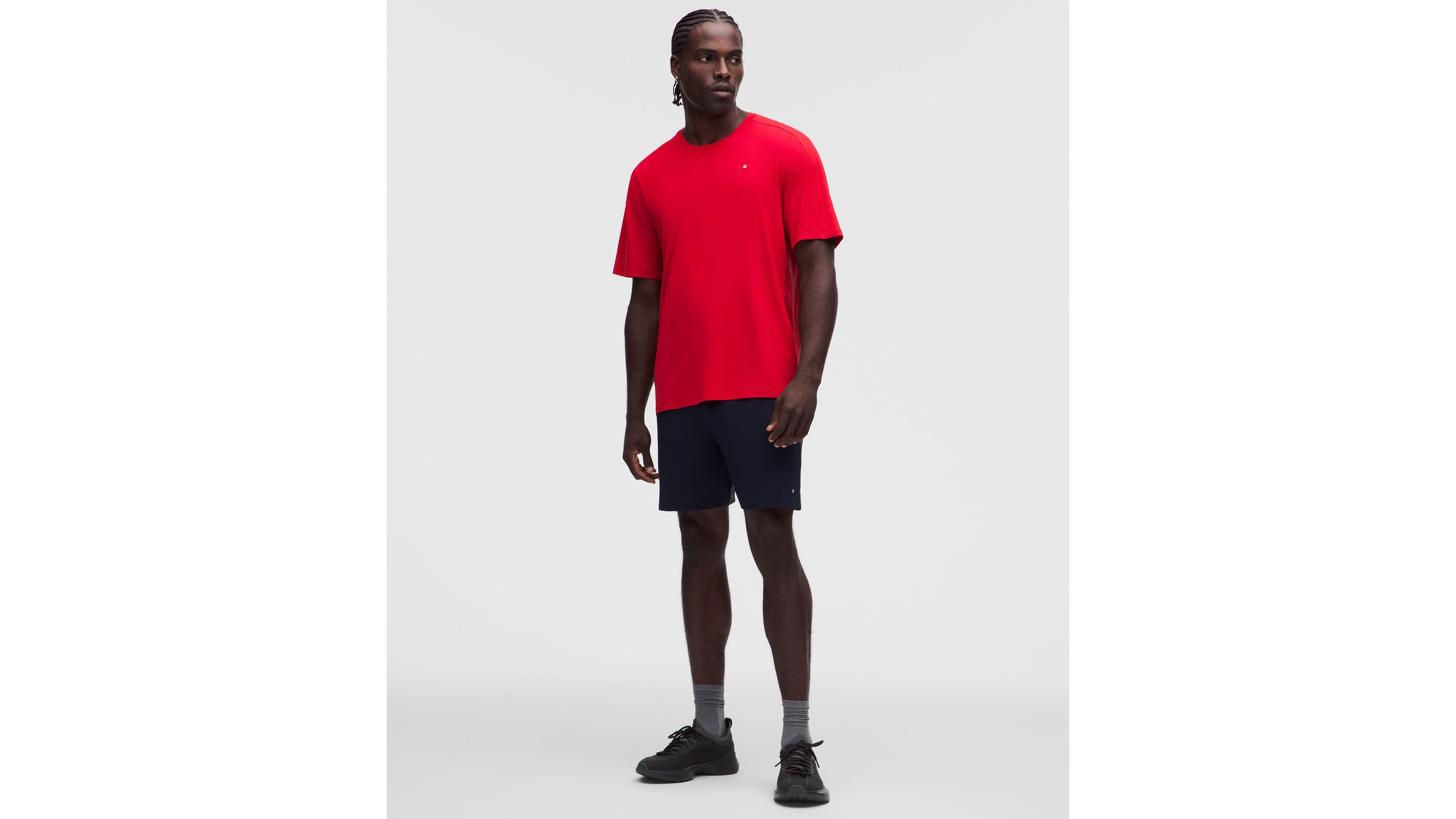 UV-Protective Mesh Panelled Tennis Shirt
