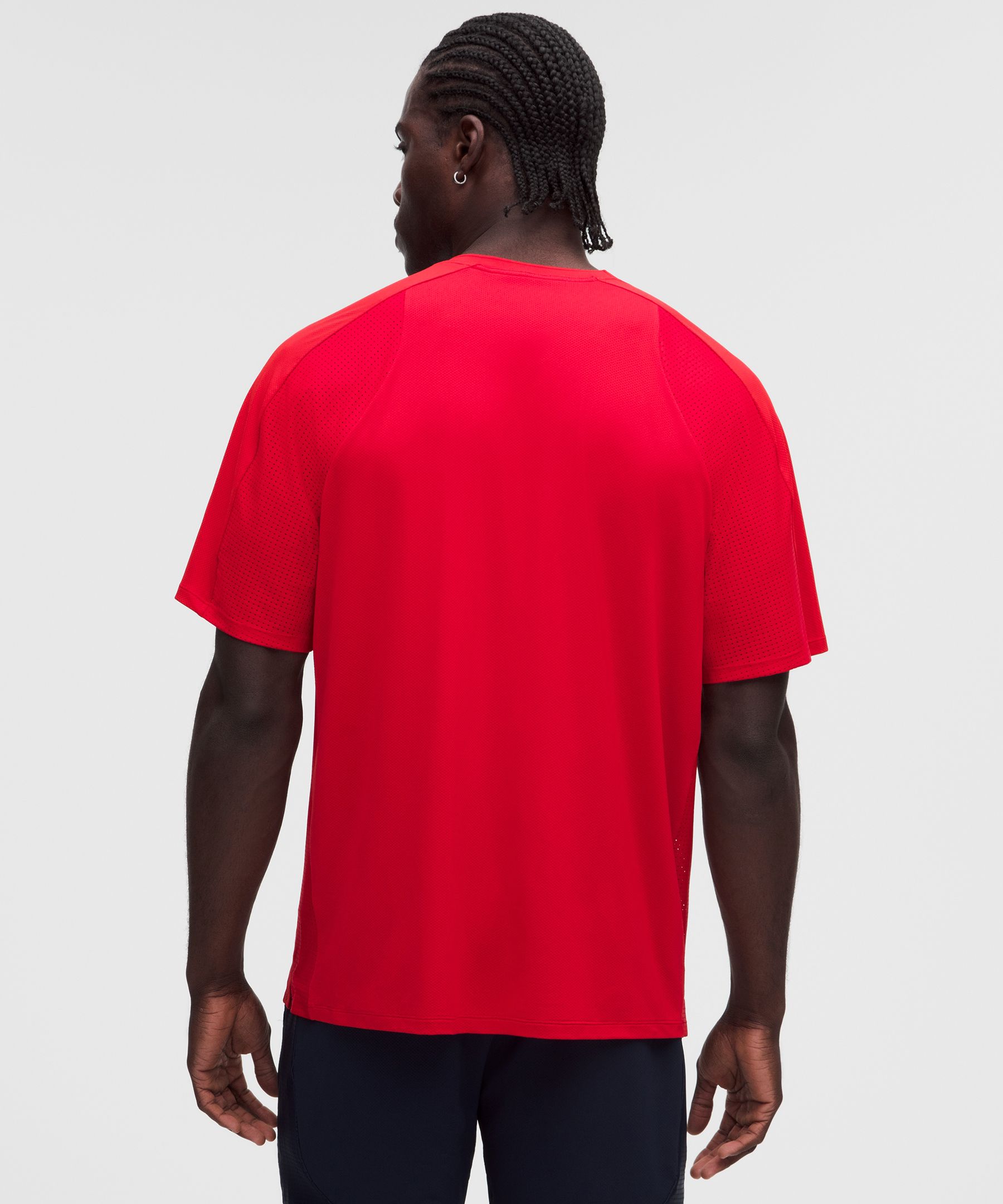 UV-Protective Mesh Panelled Tennis Shirt