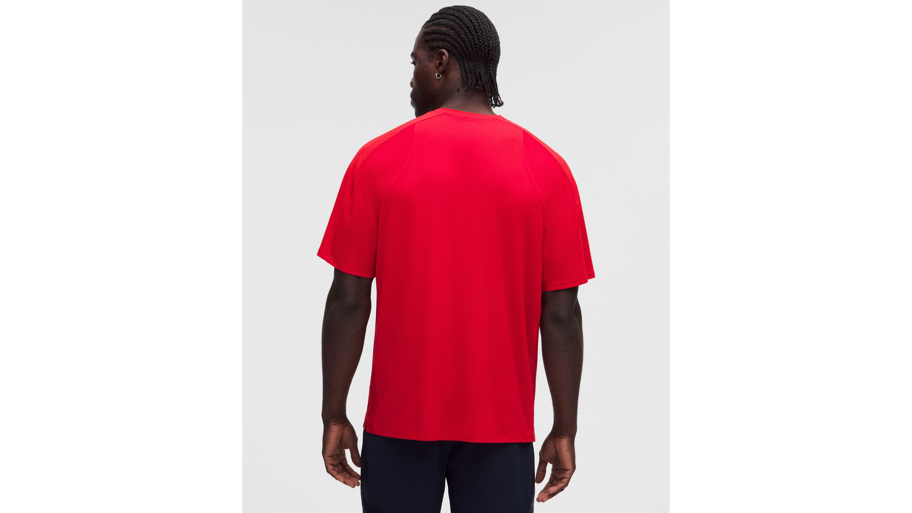 UV-Protective Mesh Panelled Tennis Shirt