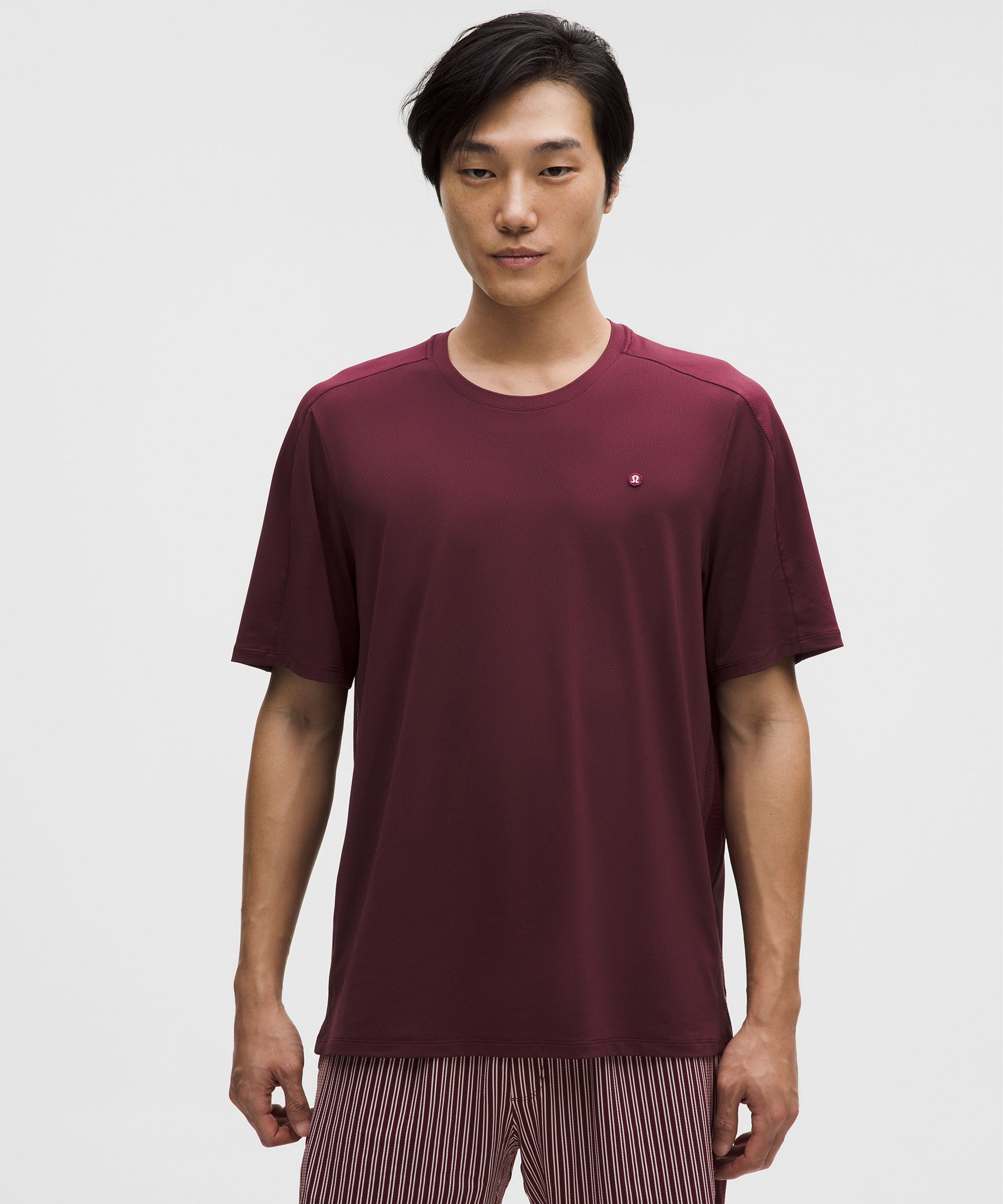 UV-Protective Mesh Panelled Tennis Shirt