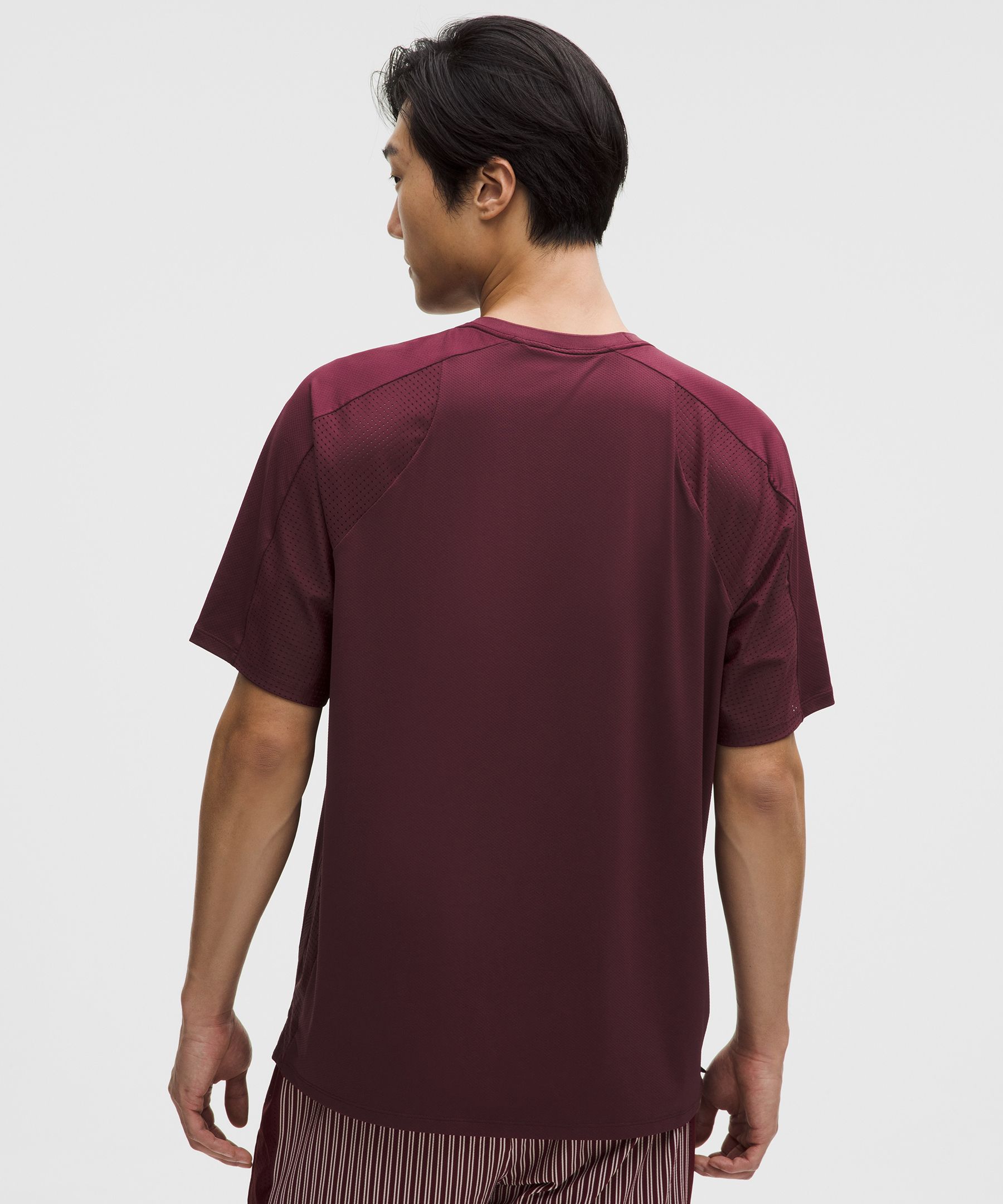 UV-Protective Mesh Panelled Tennis Shirt