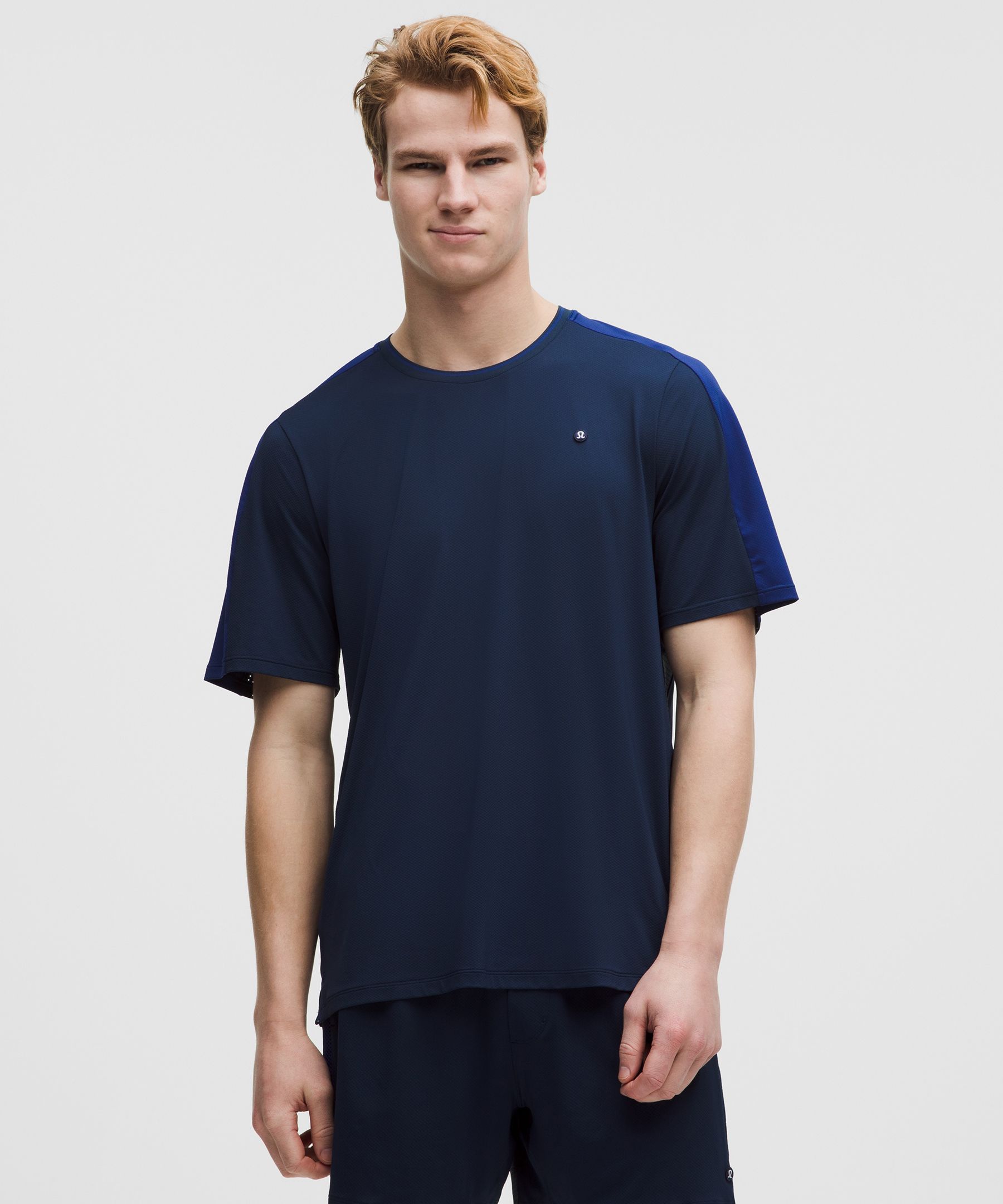 UV-Protective Mesh Panelled Tennis Shirt