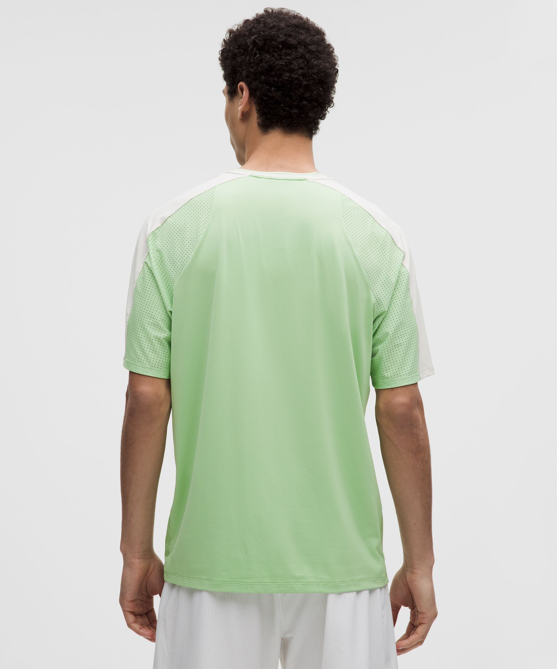 UV-Protective Mesh Panelled Tennis Shirt