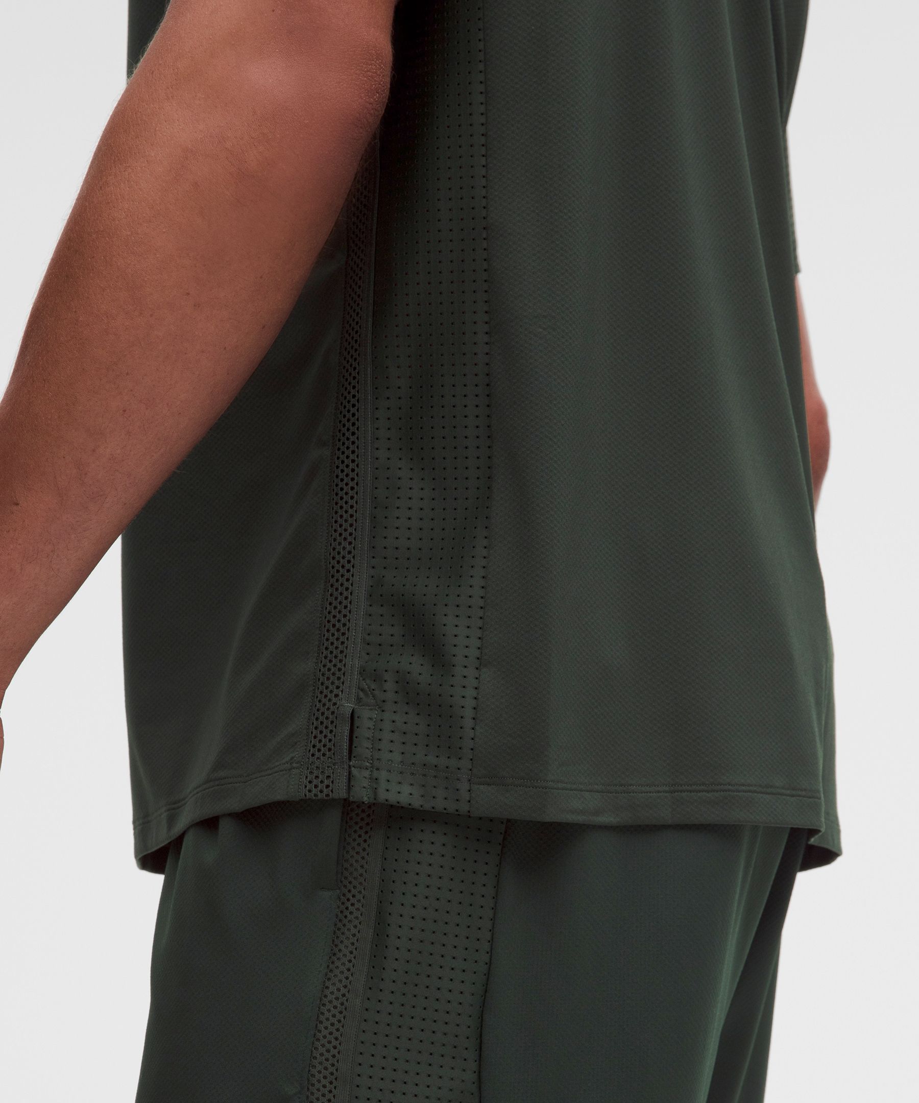 Mesh Panelled Tennis Polo Shirt
