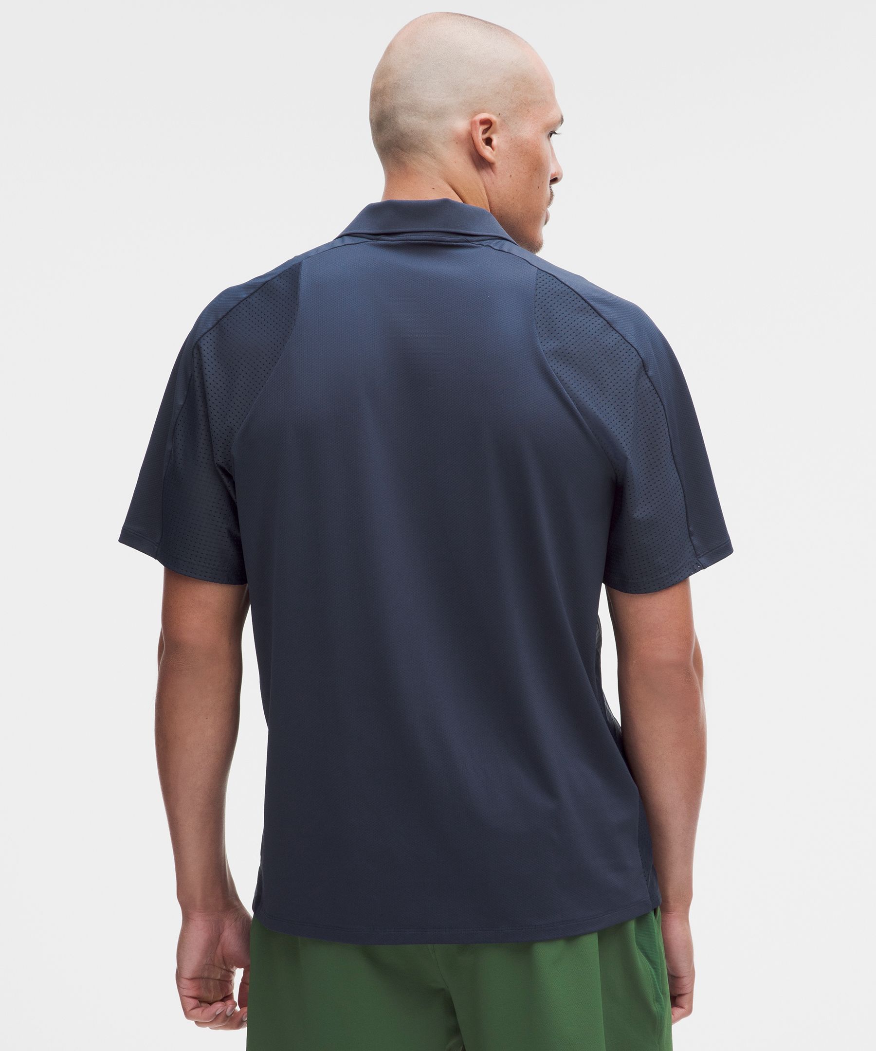 Polo de tennis &agrave; empi&egrave;cements en maille