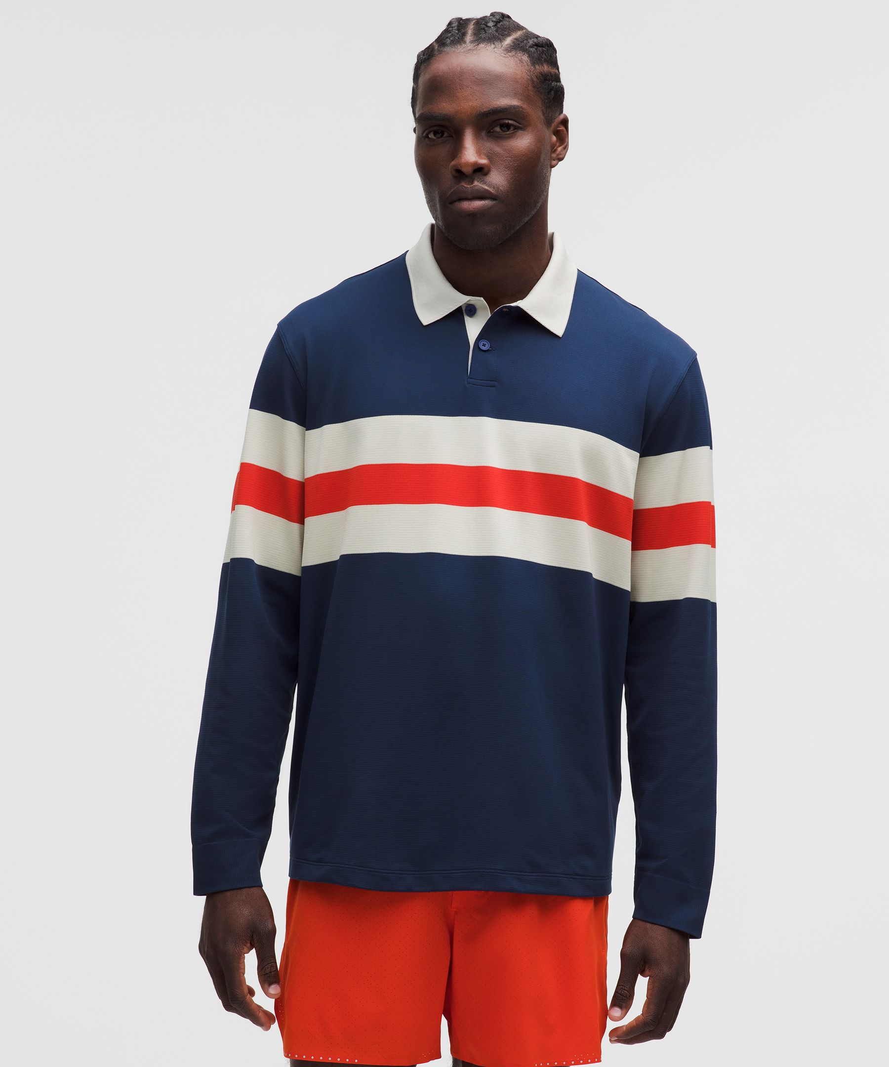 Lululemon Metal Vent Tech Relaxed-Fit Polo Shirt INTERNATIONAL SHIPPING