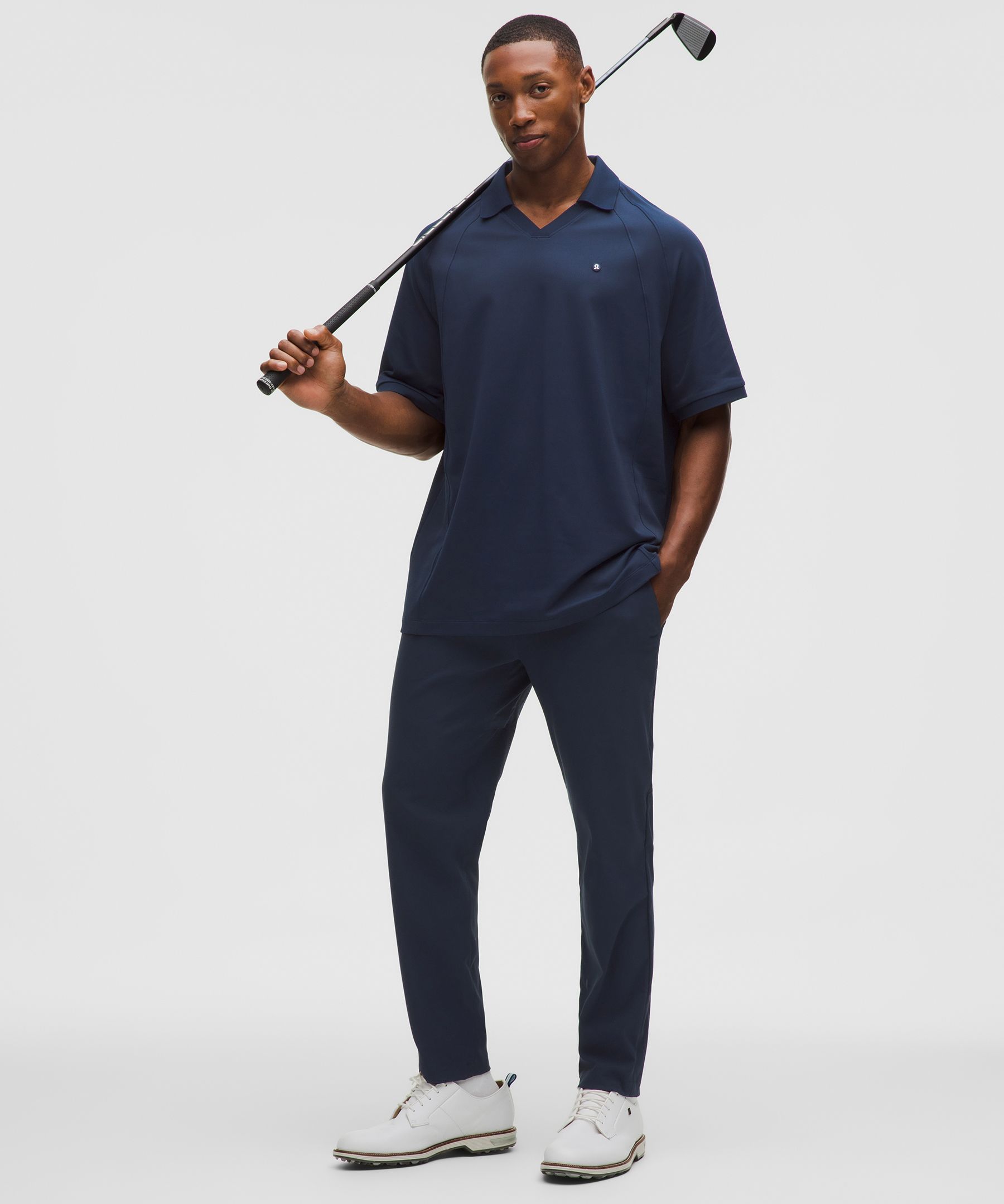 UV-Protective Relaxed-Fit Golf Polo Shirt
