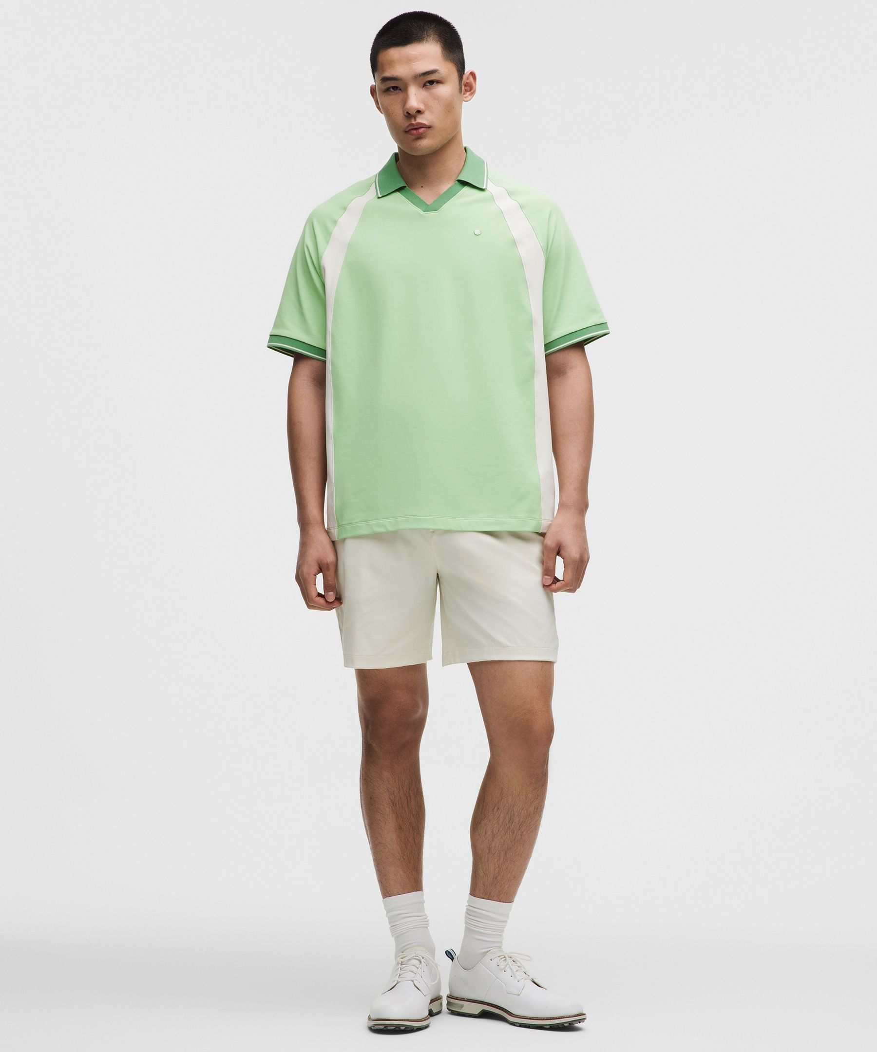 UV-Protective Relaxed-Fit Golf Polo Shirt