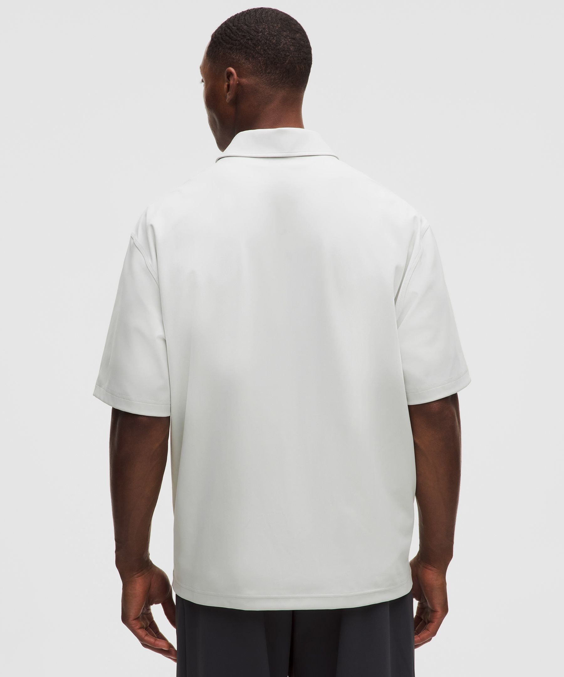 Daydrift Oversized Zip-Neck Polo Shirt