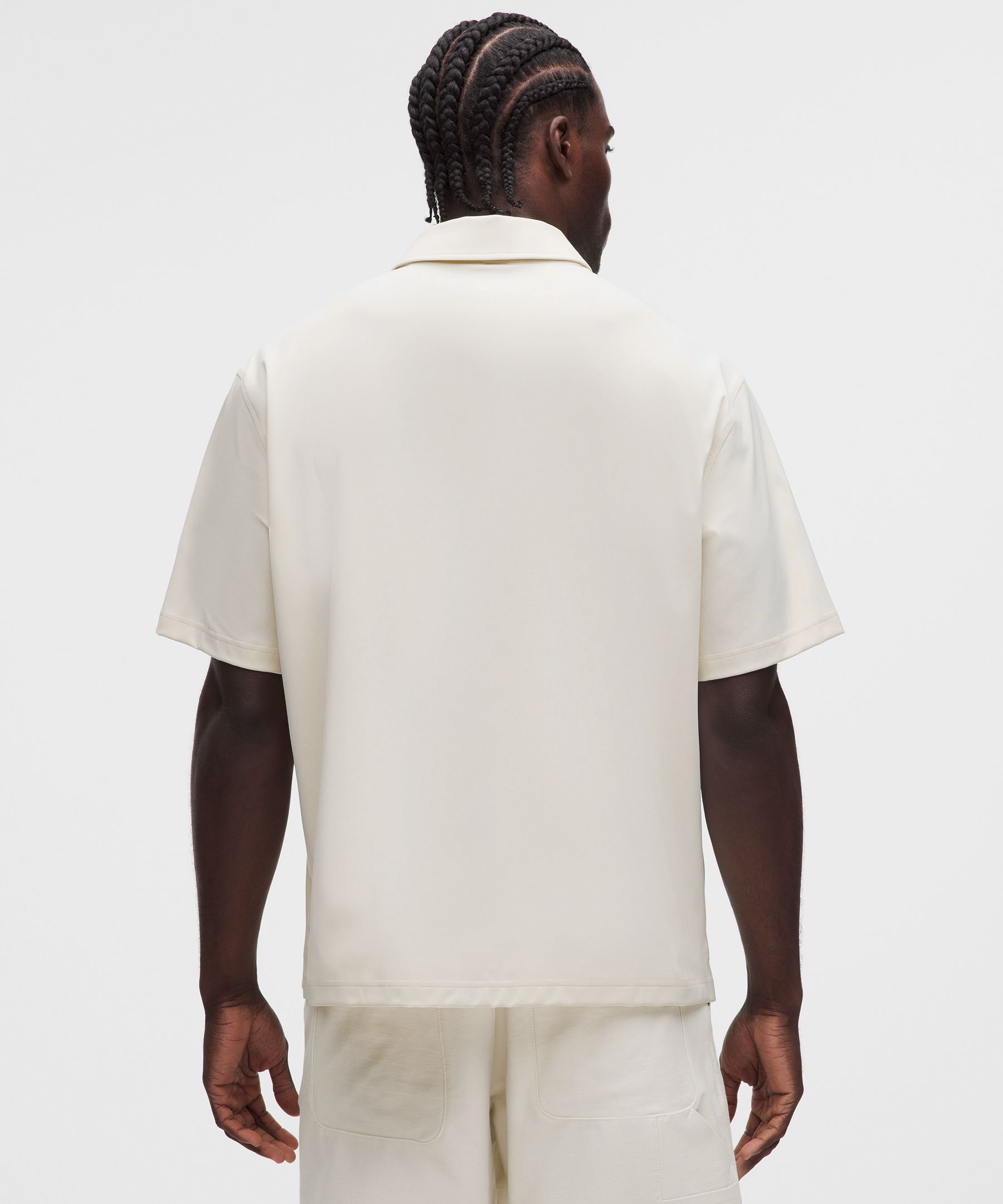 Daydrift Oversized Zip-Neck Polo Shirt