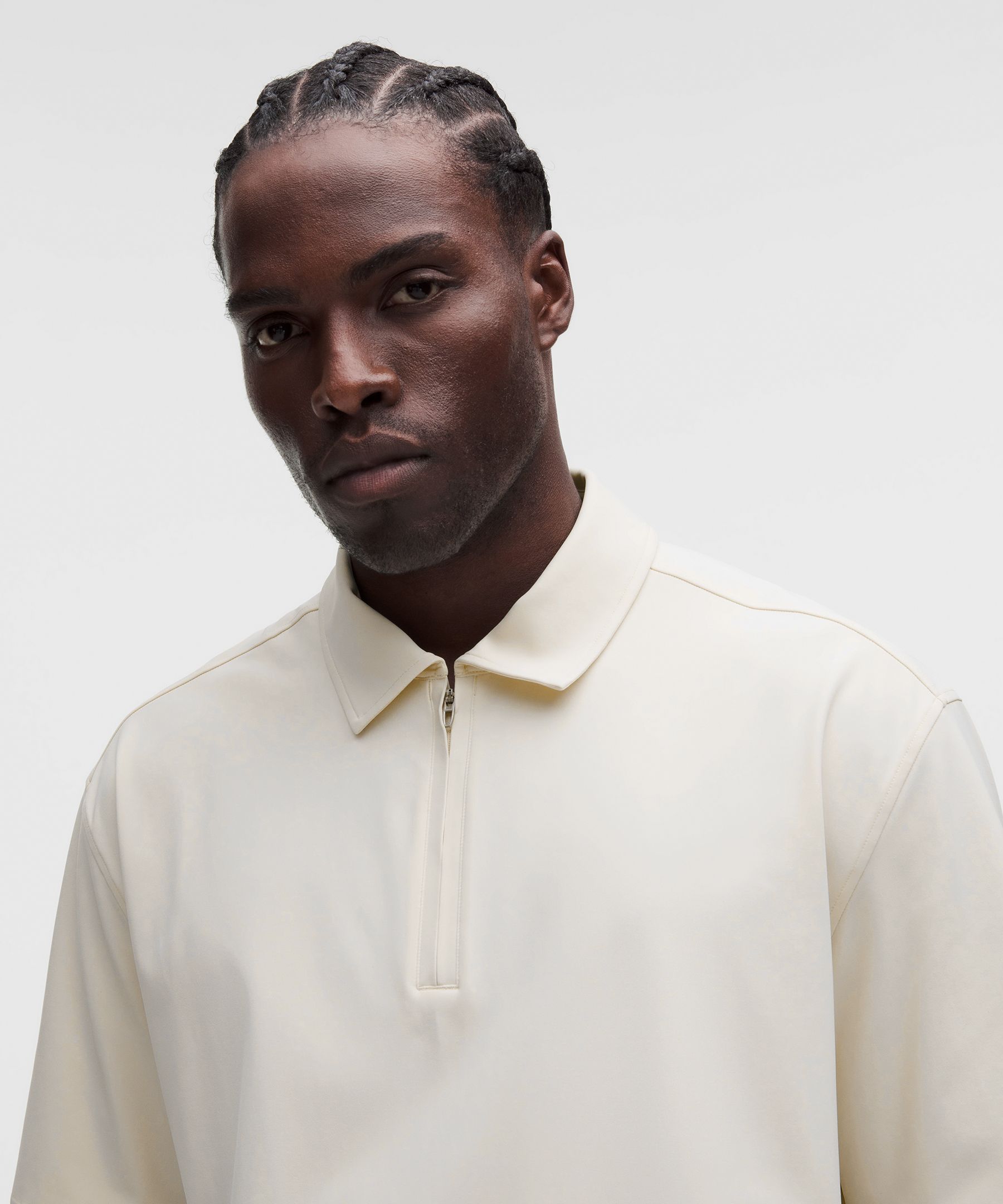 Daydrift Oversized Zip-Neck Polo Shirt