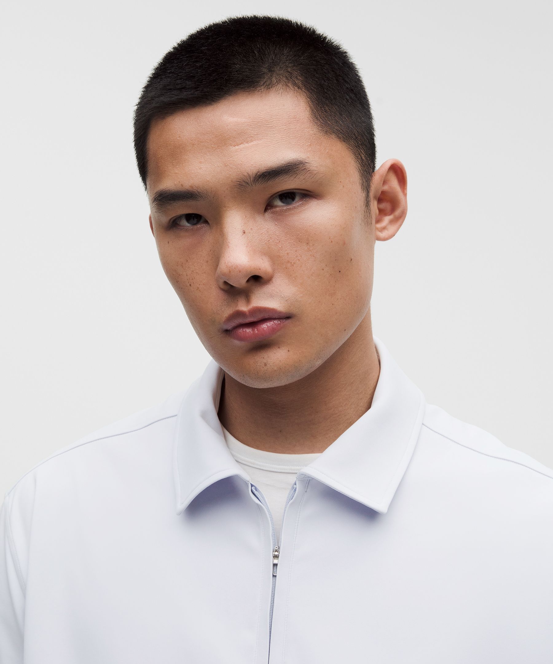 Daydrift Oversized Zip-Neck Polo Shirt