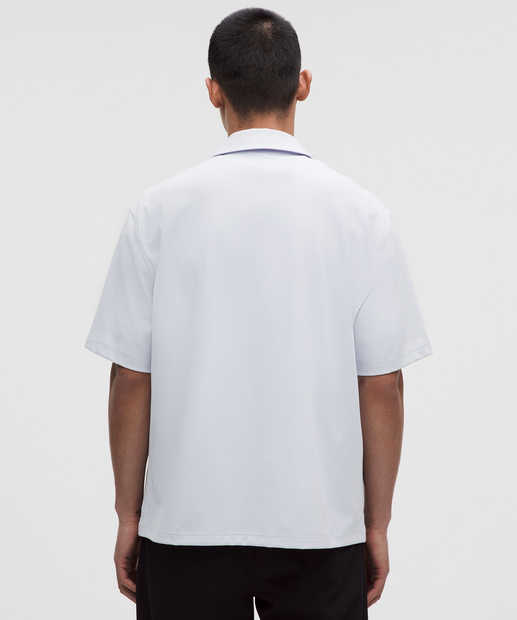 Daydrift Oversized Zip-Neck Polo Shirt