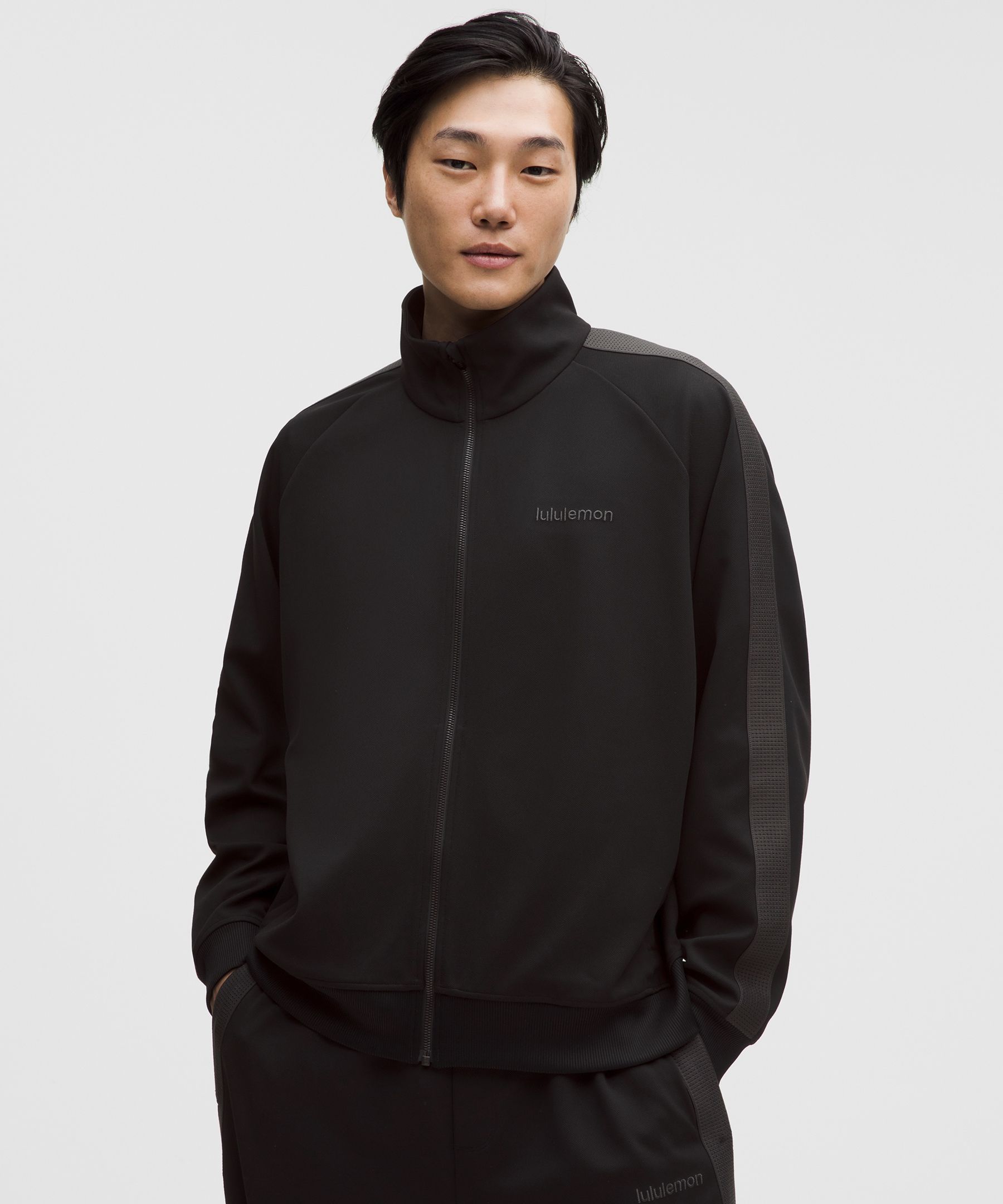 Pique Relaxed-Fit Track Jacket