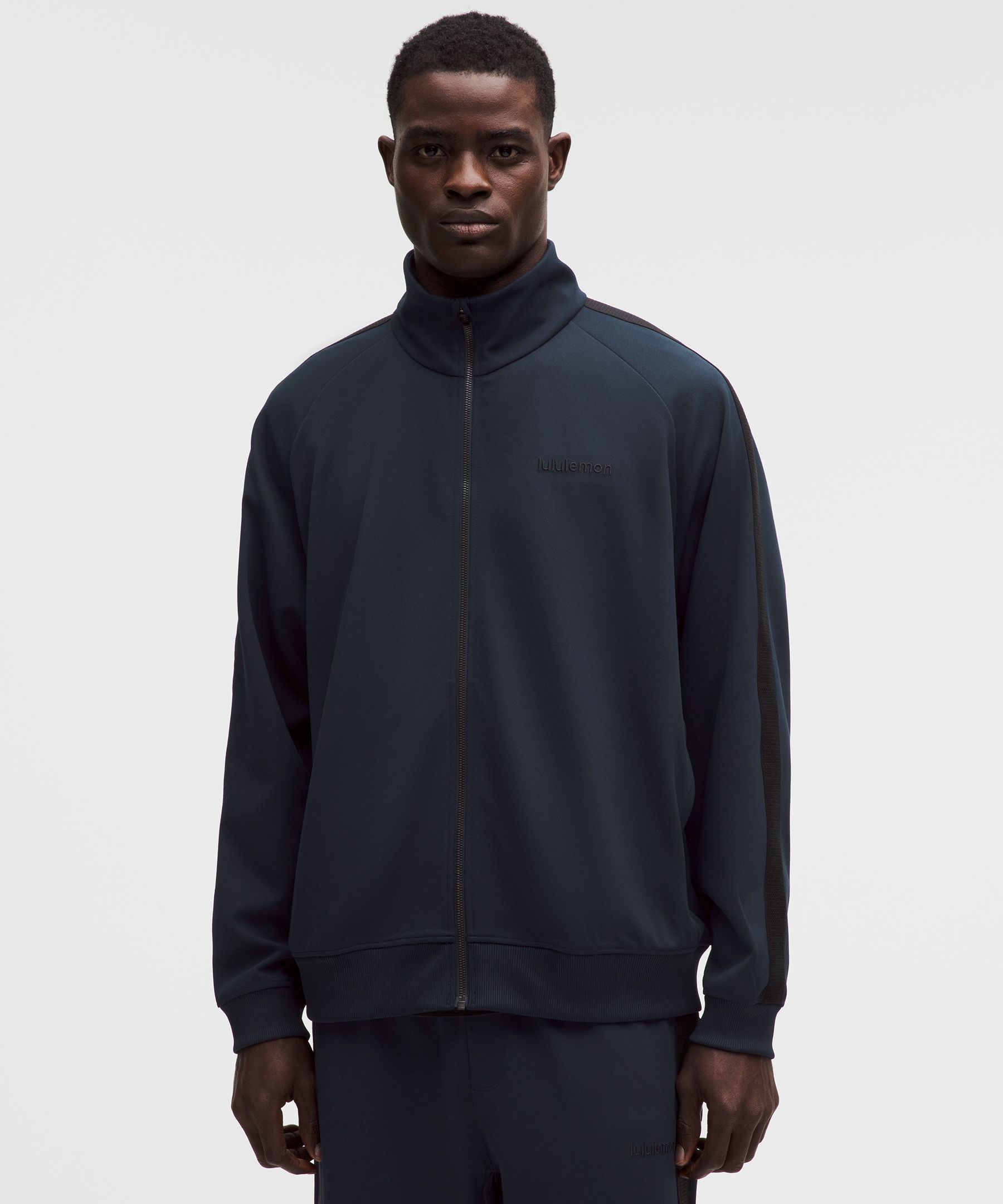 Pique Relaxed-Fit Track Jacket