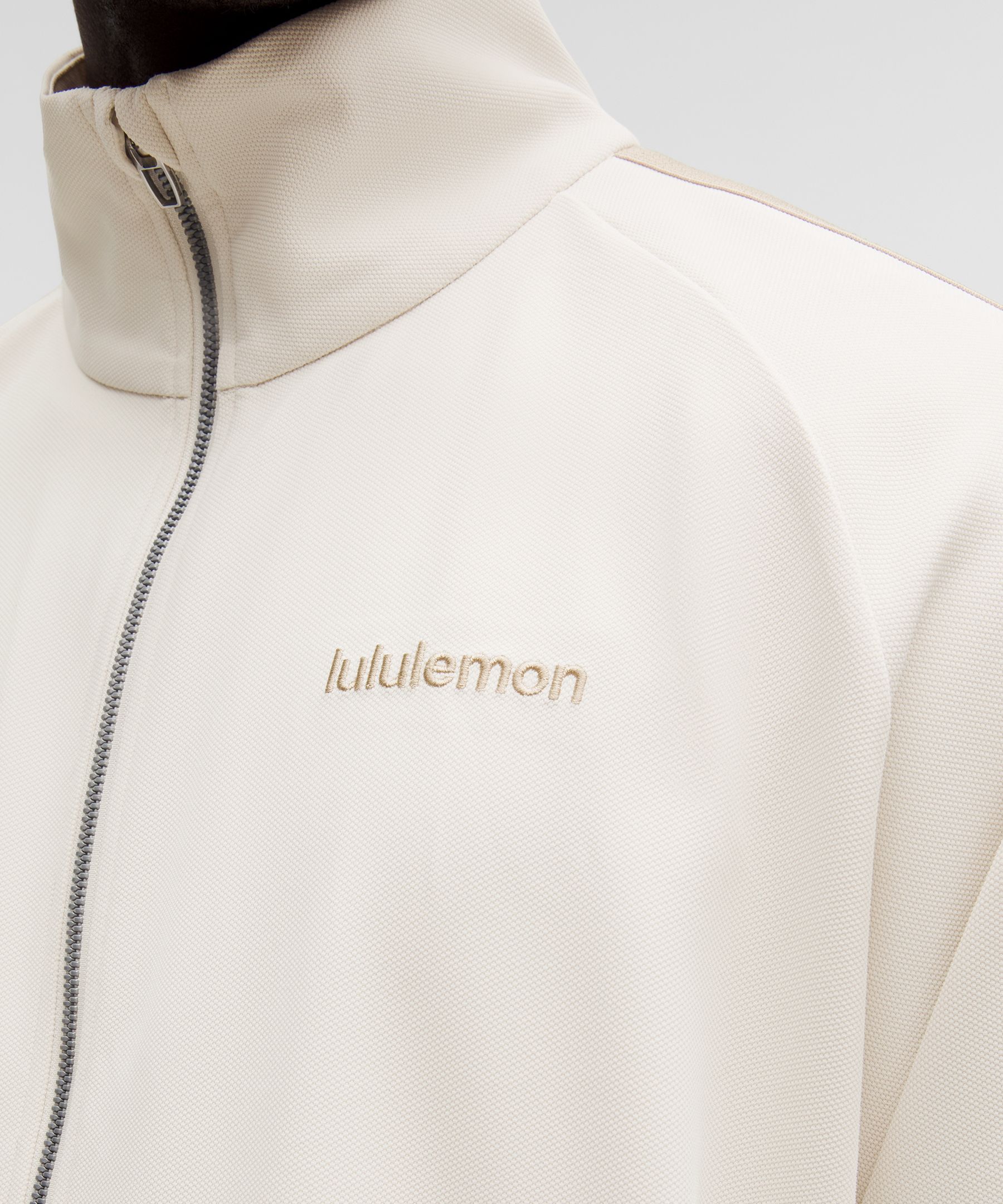 Piqu&eacute;-Trainingsjacke im Relaxed Fit