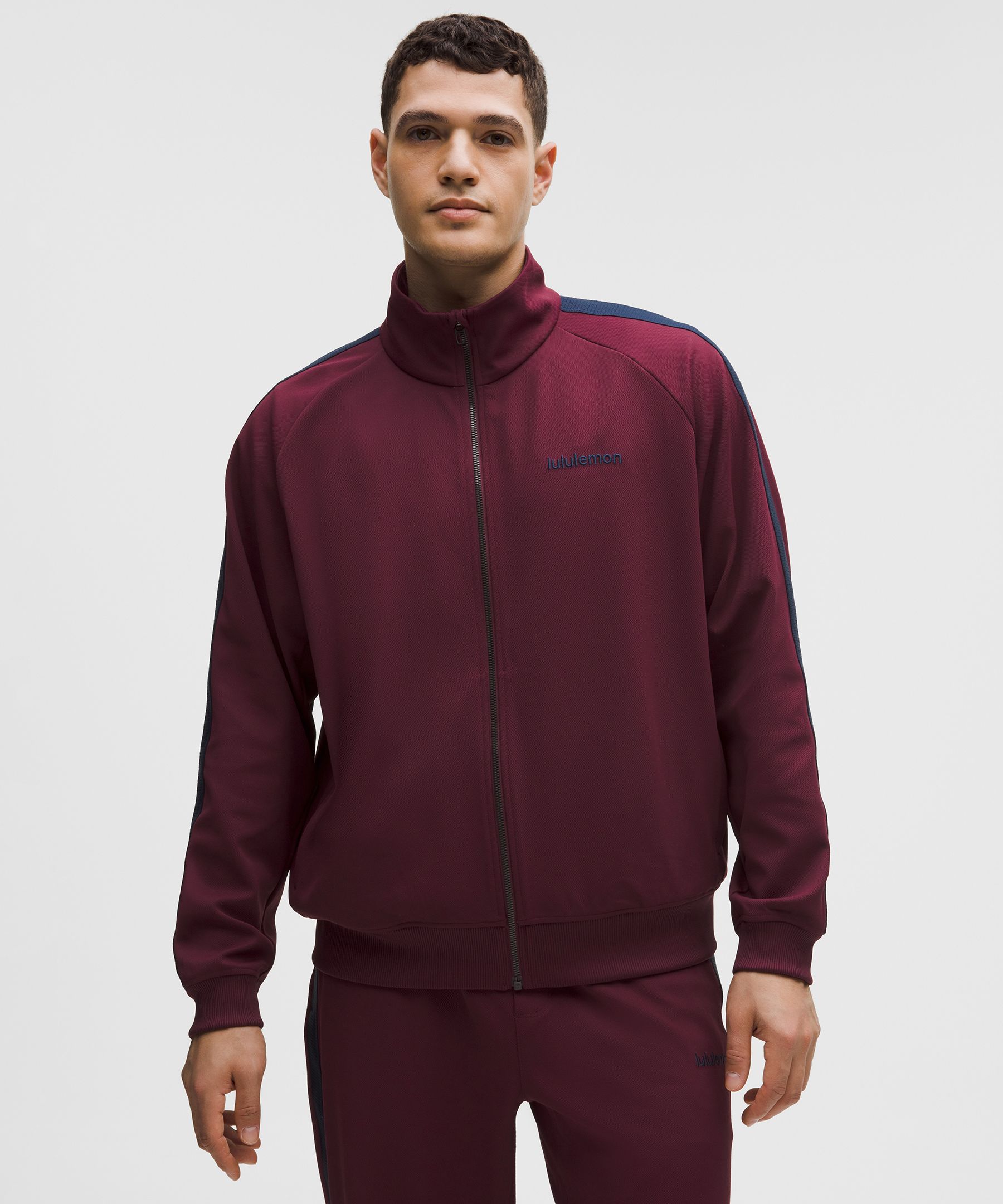 Pique Relaxed-Fit Track Jacket