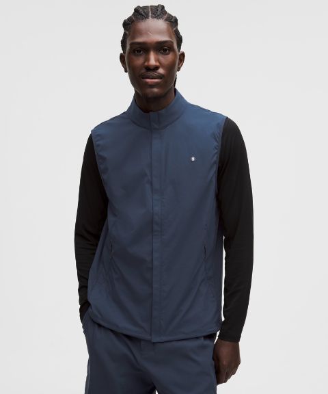 Мужской жилет для гольфа Lululemon Windproof на молнии