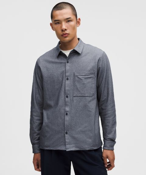 Мужская рубашка-овершот Lululemon Brushed Woven