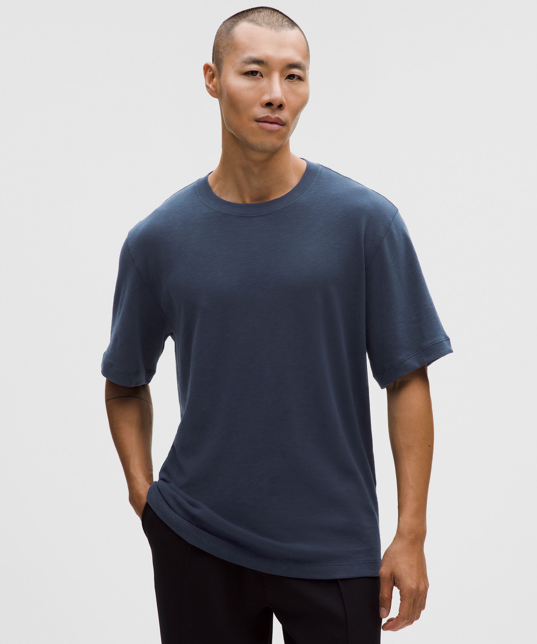 Slub Cotton-Jersey Short-Sleeve Shirt