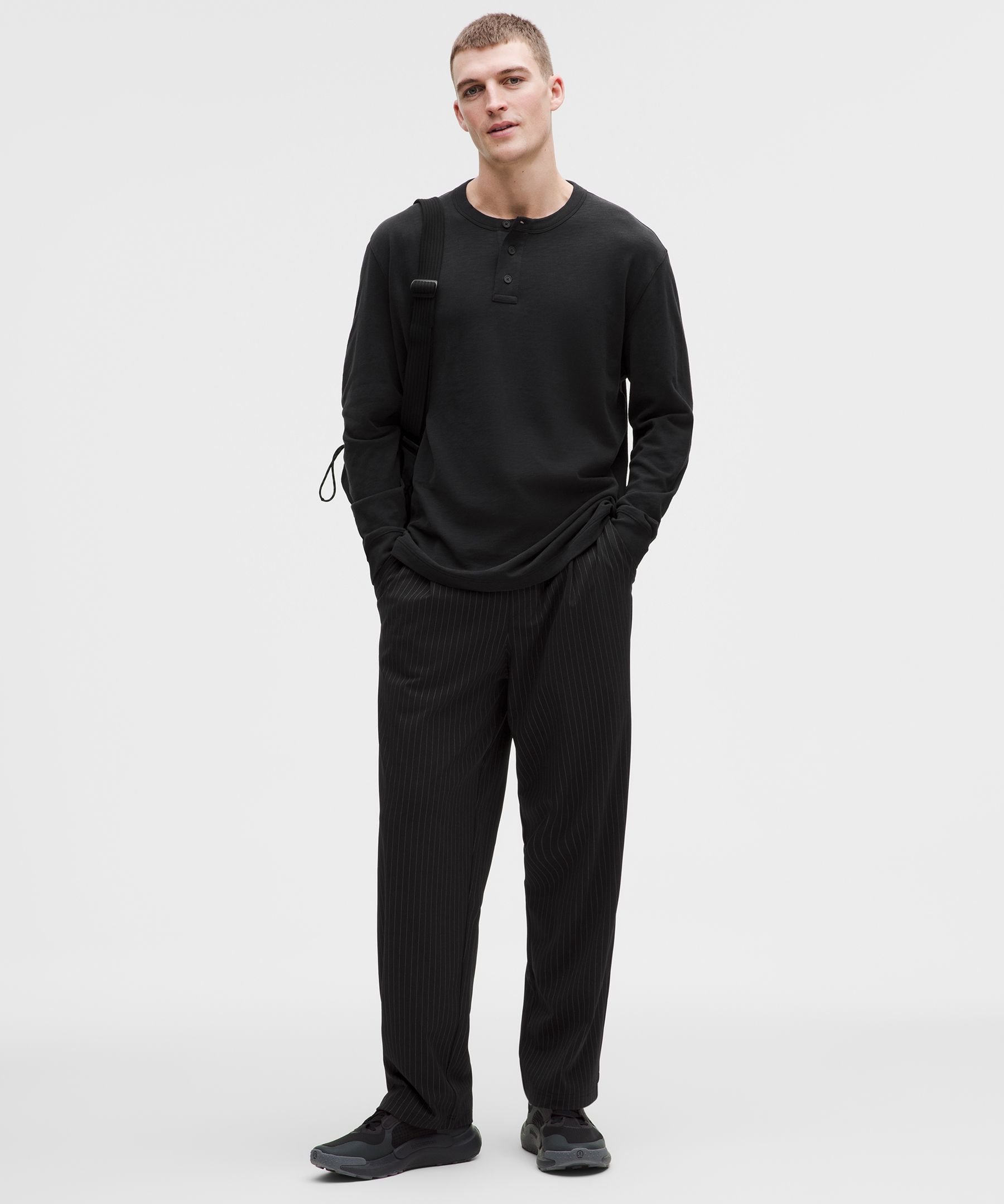 Slub Cotton-Jersey Long-Sleeve Henley