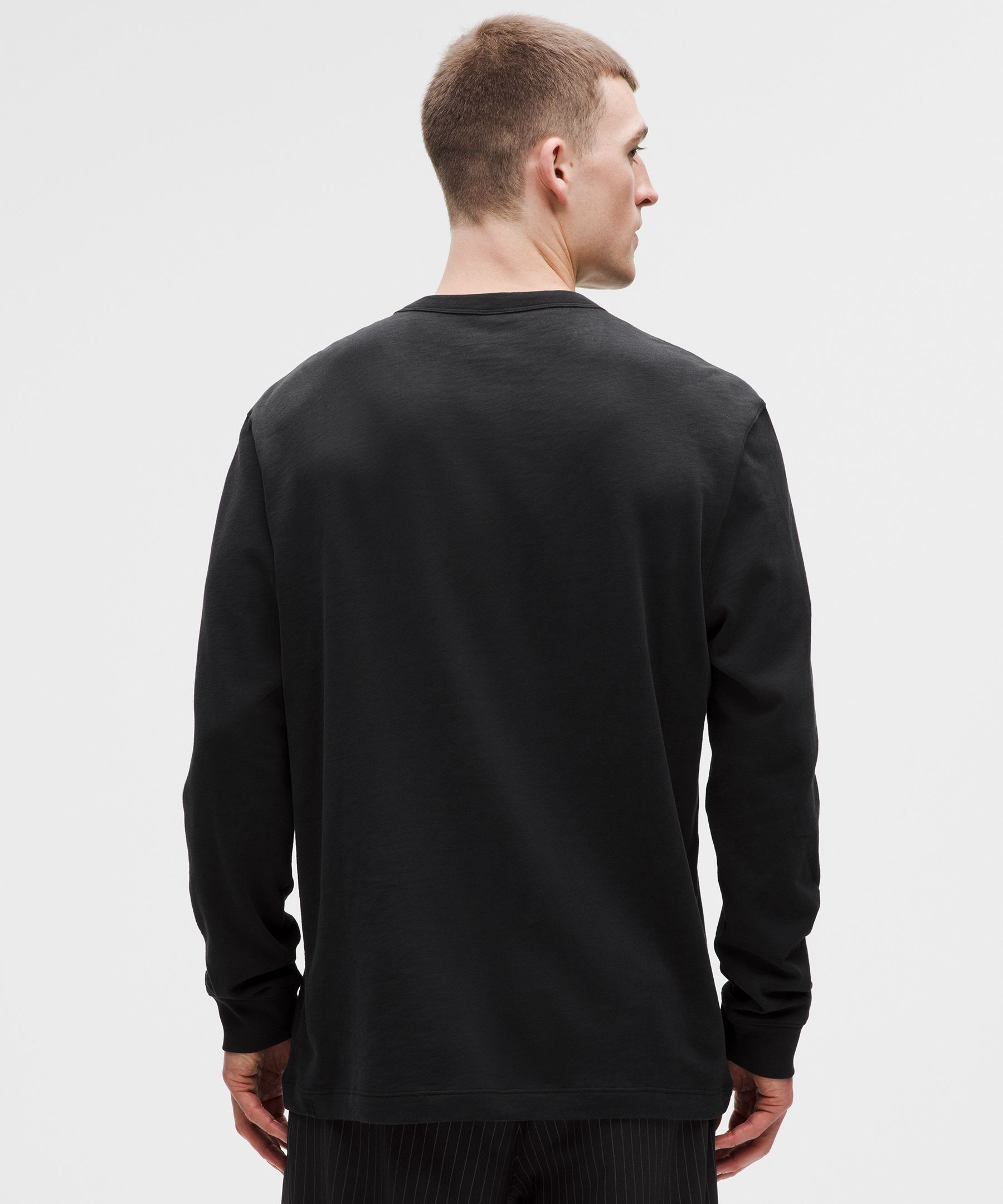 Slub Cotton-Jersey Long-Sleeve Henley