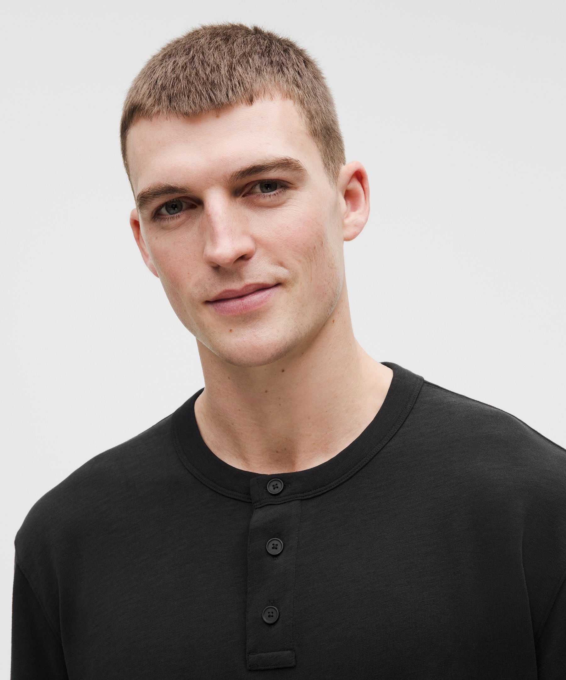 Slub Cotton-Jersey Long-Sleeve Henley